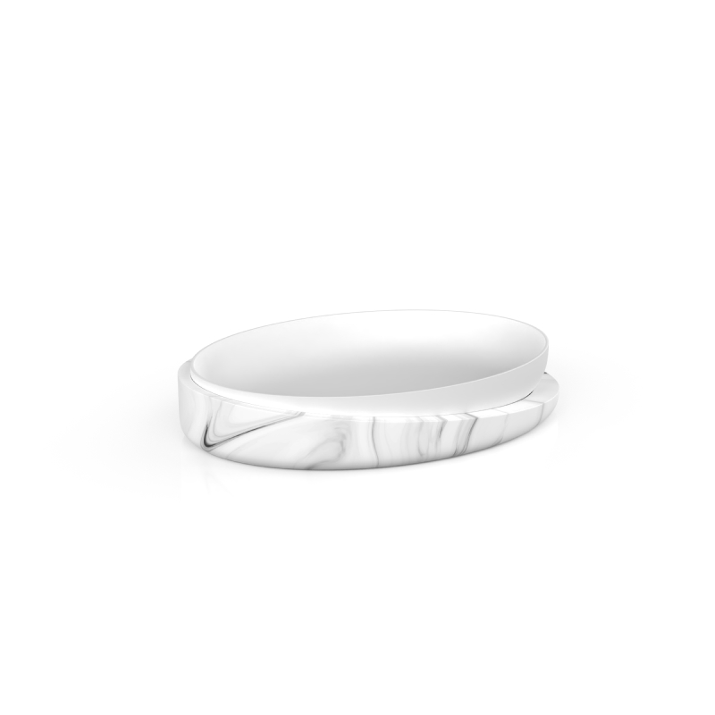 Мыльница настольная, MARBLE LIGHT, полирезин