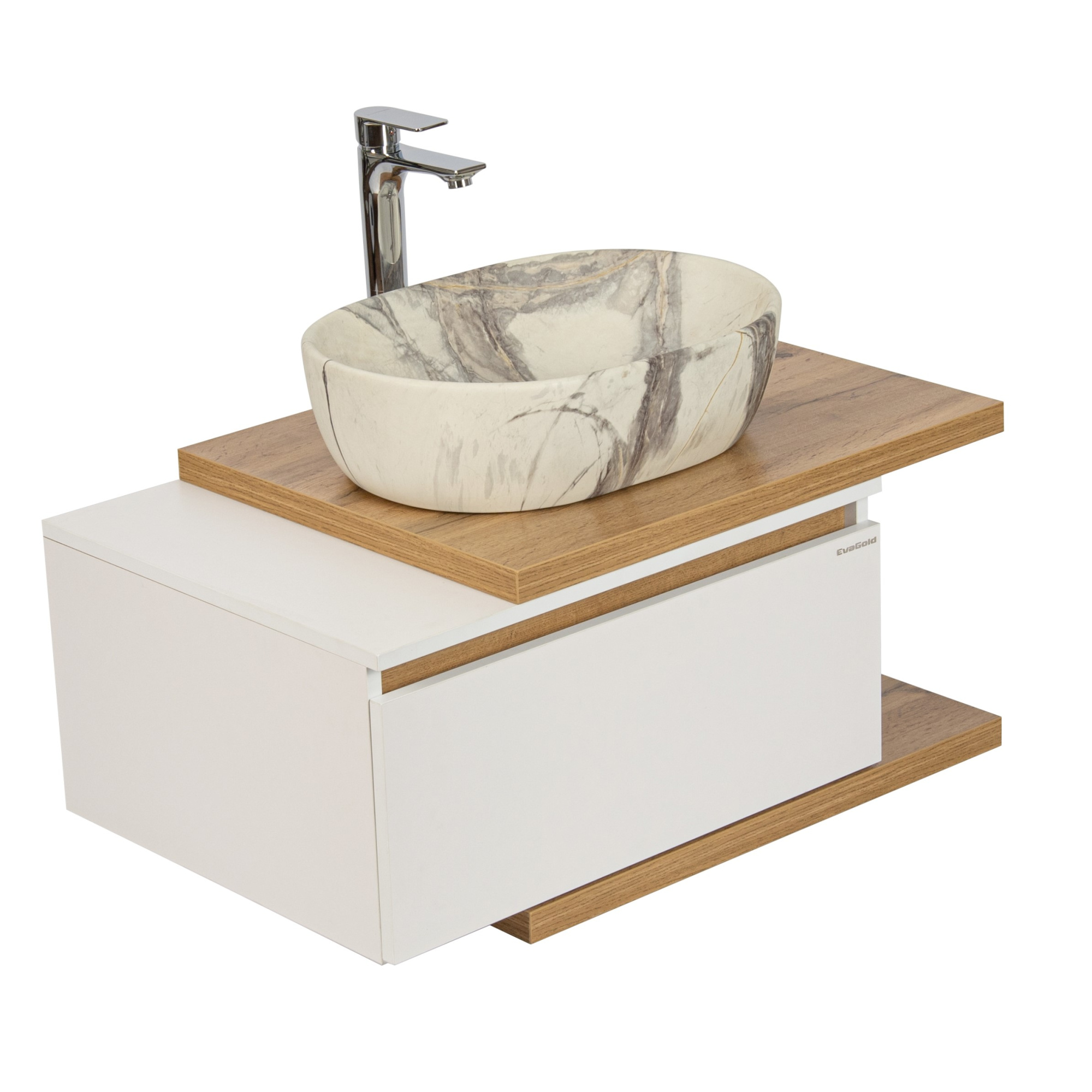 80 Подвесная тумба "Forest 80" (ум. А433 BM /А433 WGM) Pur-клей