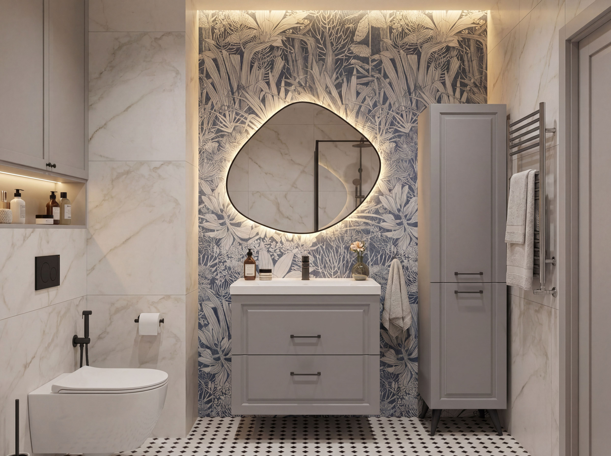 60 Тумба Орлеан 60 (ум. Эстель 60), (универсальная, цвет серый)