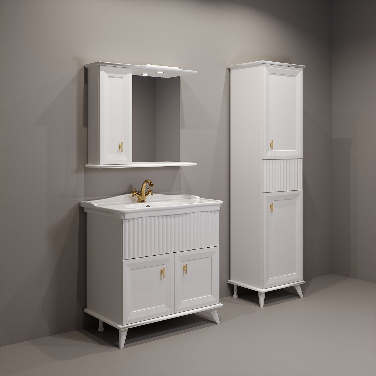 50 Пенал-шкаф «Retro 50» №2 универсальный