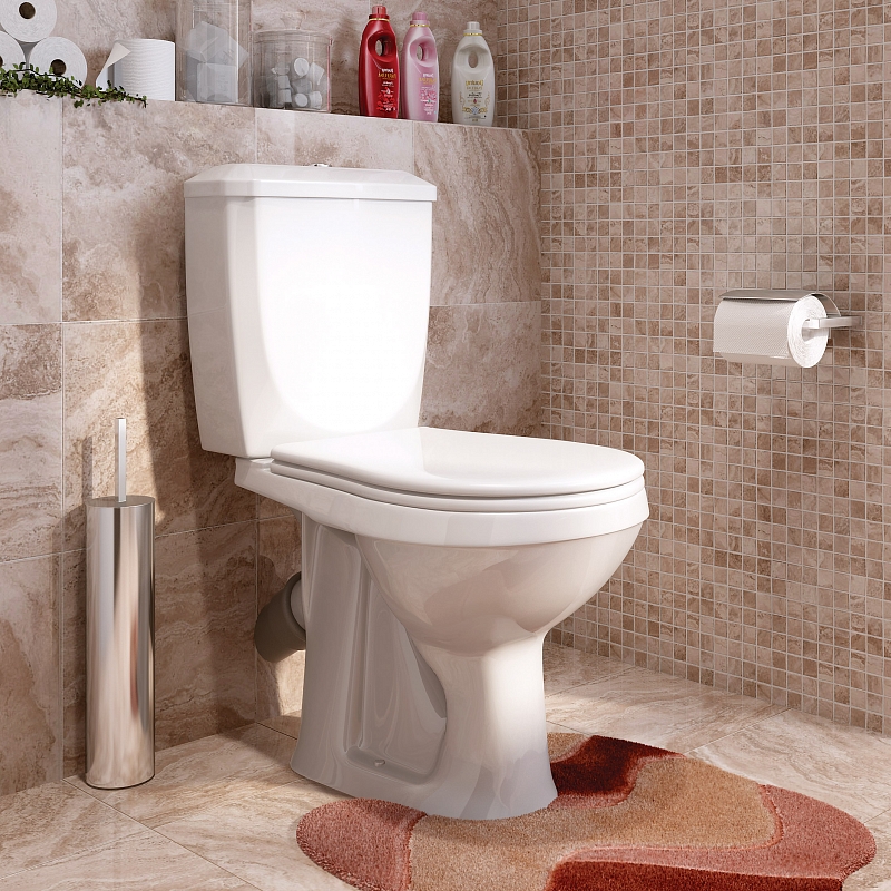 Унитаз-компакт Элисса ОПТИМА  Белый нижний подвод (Старый Оскол)