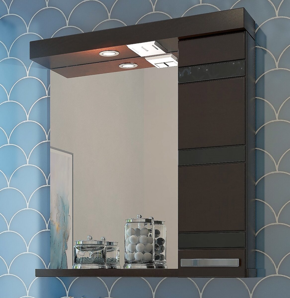 70 Зеркало-шкаф "Fantasy 70" венге