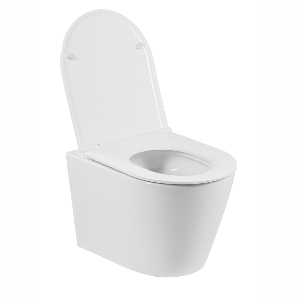 Унитаз подвесной K710T с круговым смывом безободковый, сиденье тонкое ДП, крепления