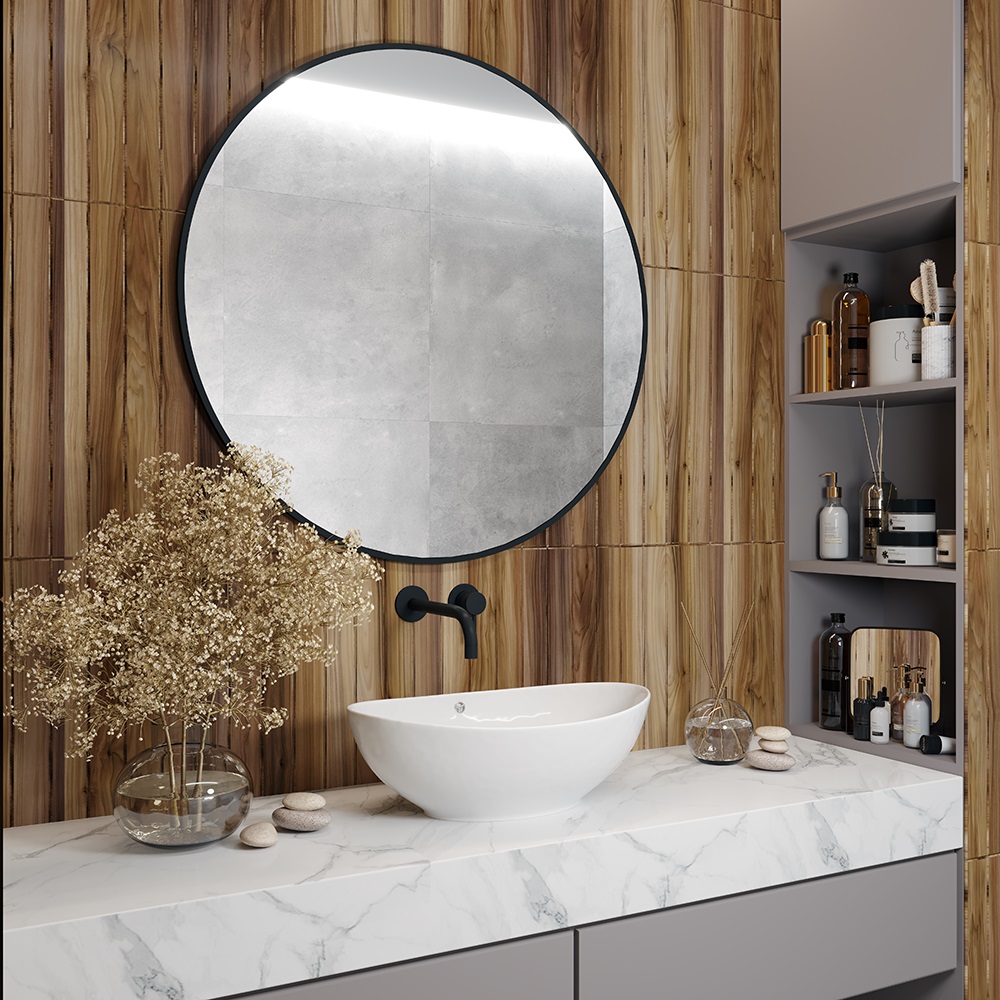 Умывальник накладной A247 овал с переливом (580*375*190 мм)