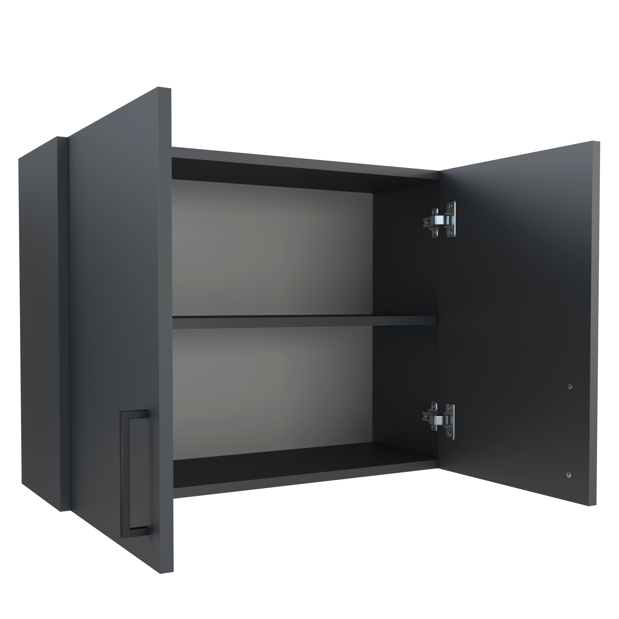 800 Шкаф навесной для посуды с полкой - Графит