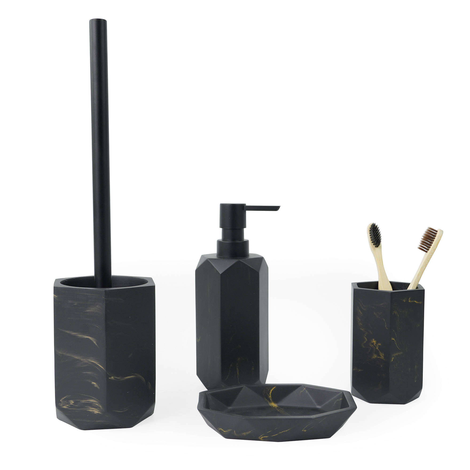 Мыльница настольная,  ANTHRACITE, полирезин