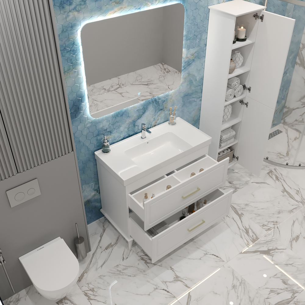 100 Тумба "Michael 100" (ум. Грэмми 1000), цвет белый