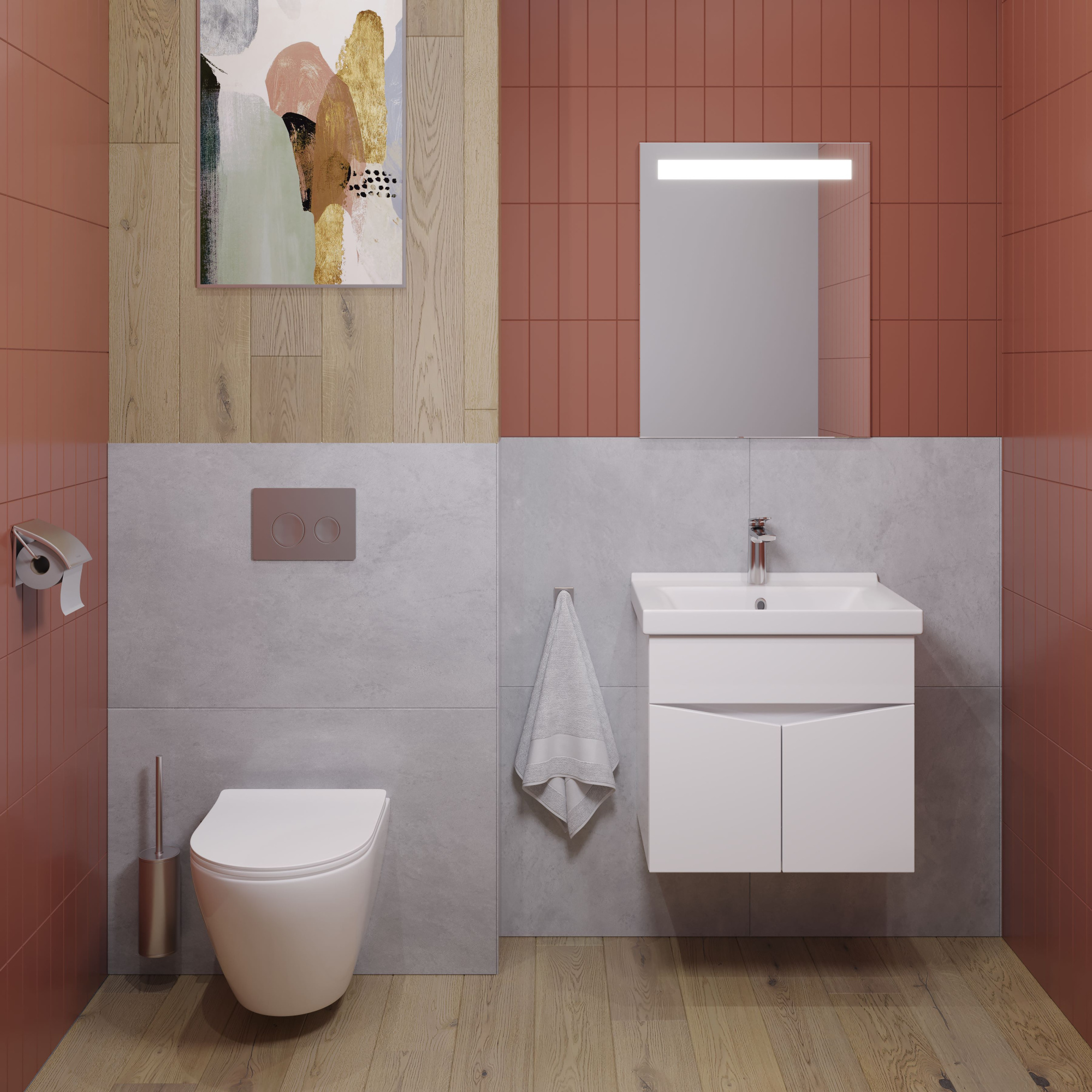 60 Подвесная тумба «Bricks 60» (ум. Фостер 600, Fest 60)