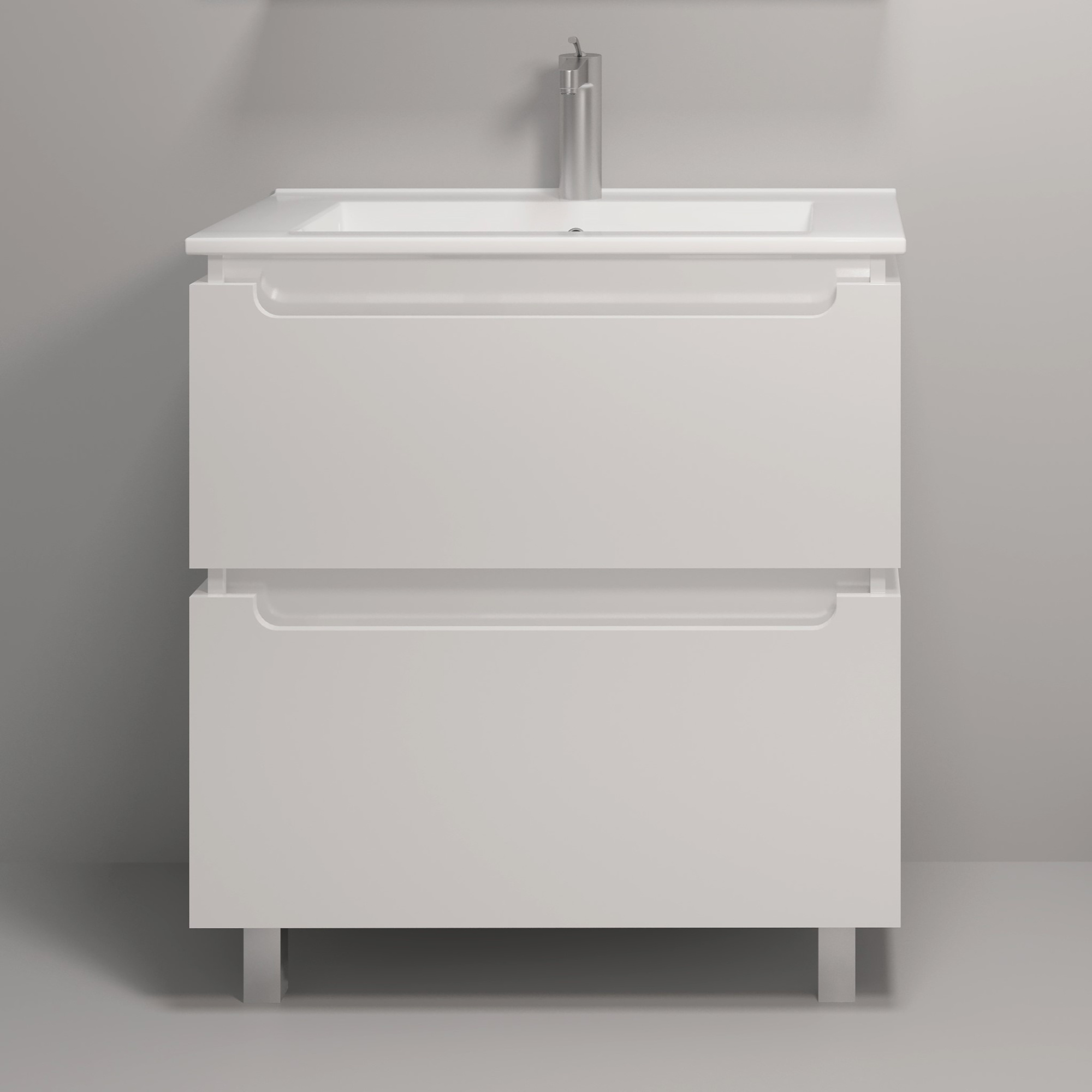 75 Тумба "Vesta 75" №3 (ум. Оскар 750) белый глянец Pur-клей