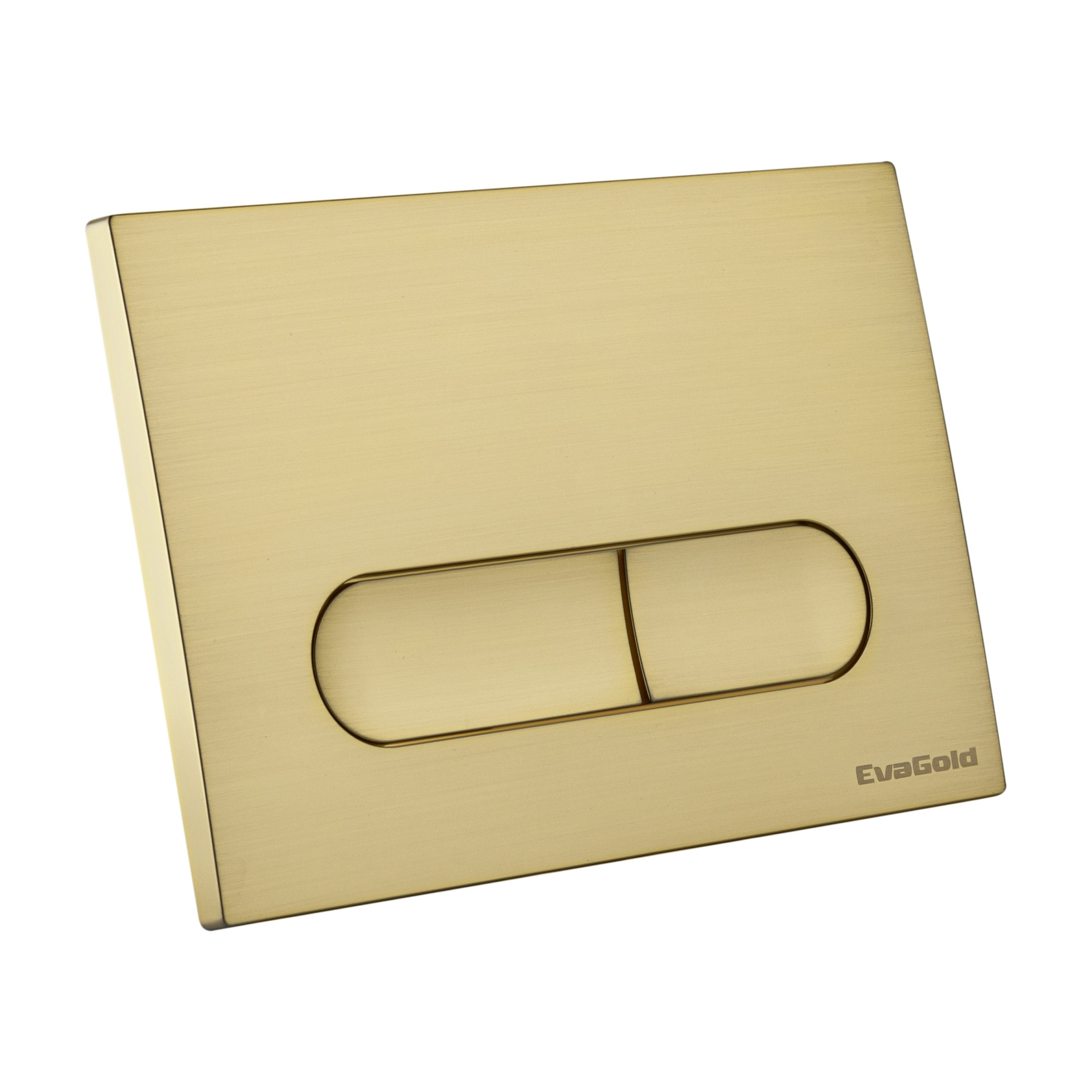 Кнопка смыва EvaGold 04, пластик овал золото для инсталляции EvaGold 400 и EvaGold 500