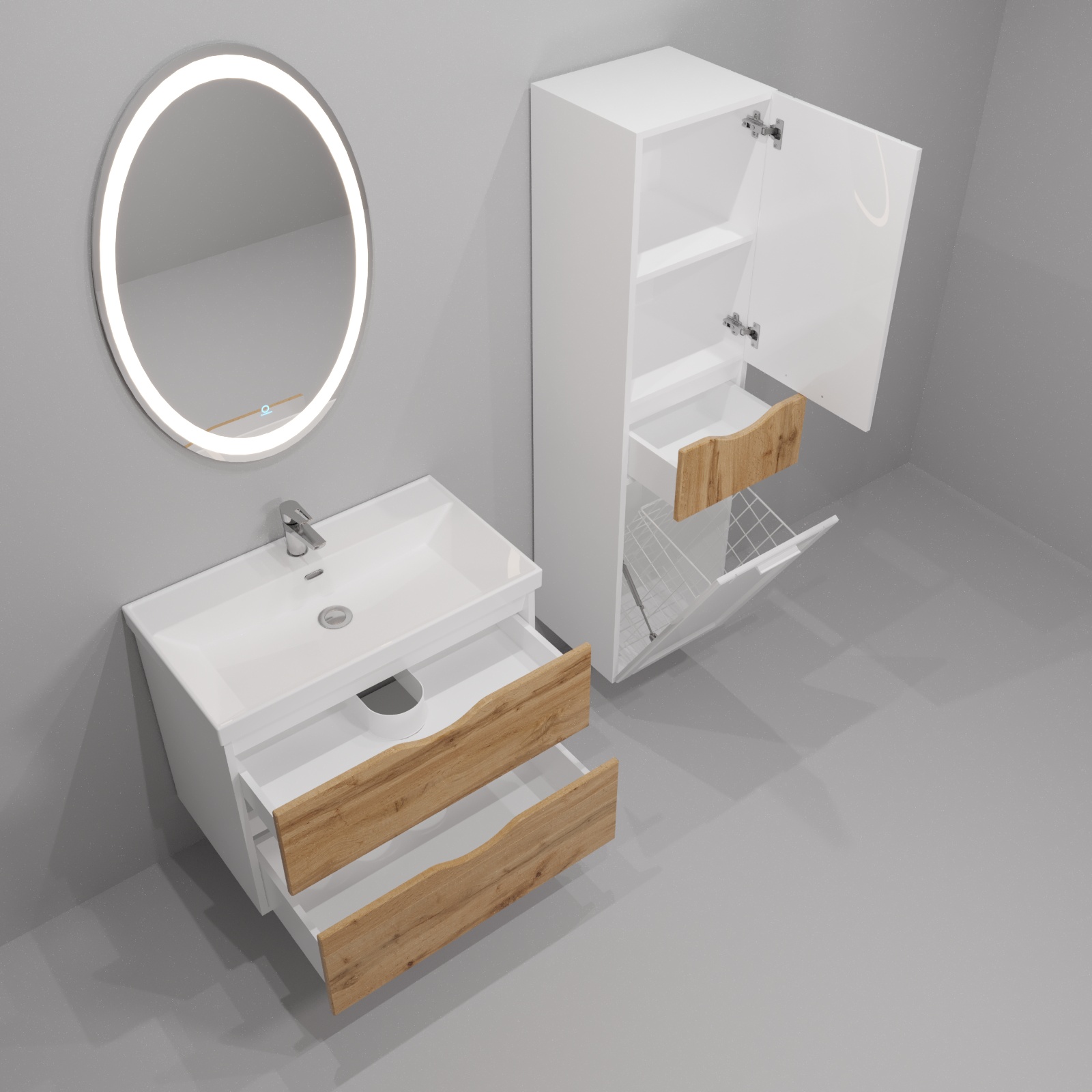 40 Пенал-шкаф подвесной Ингрид 40