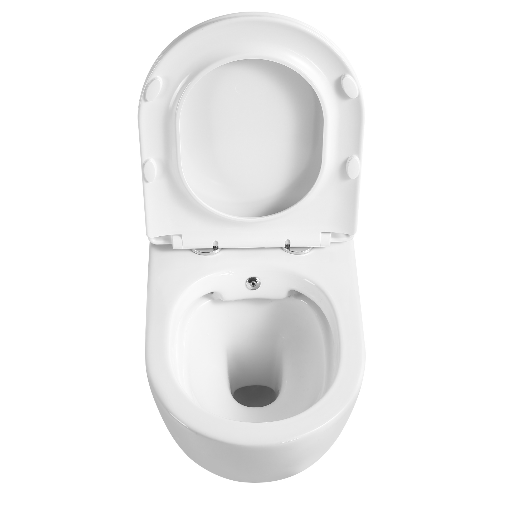 Унитаз подвесной EG100B с биде безободковый, сиденье тонкое ДП, крепления