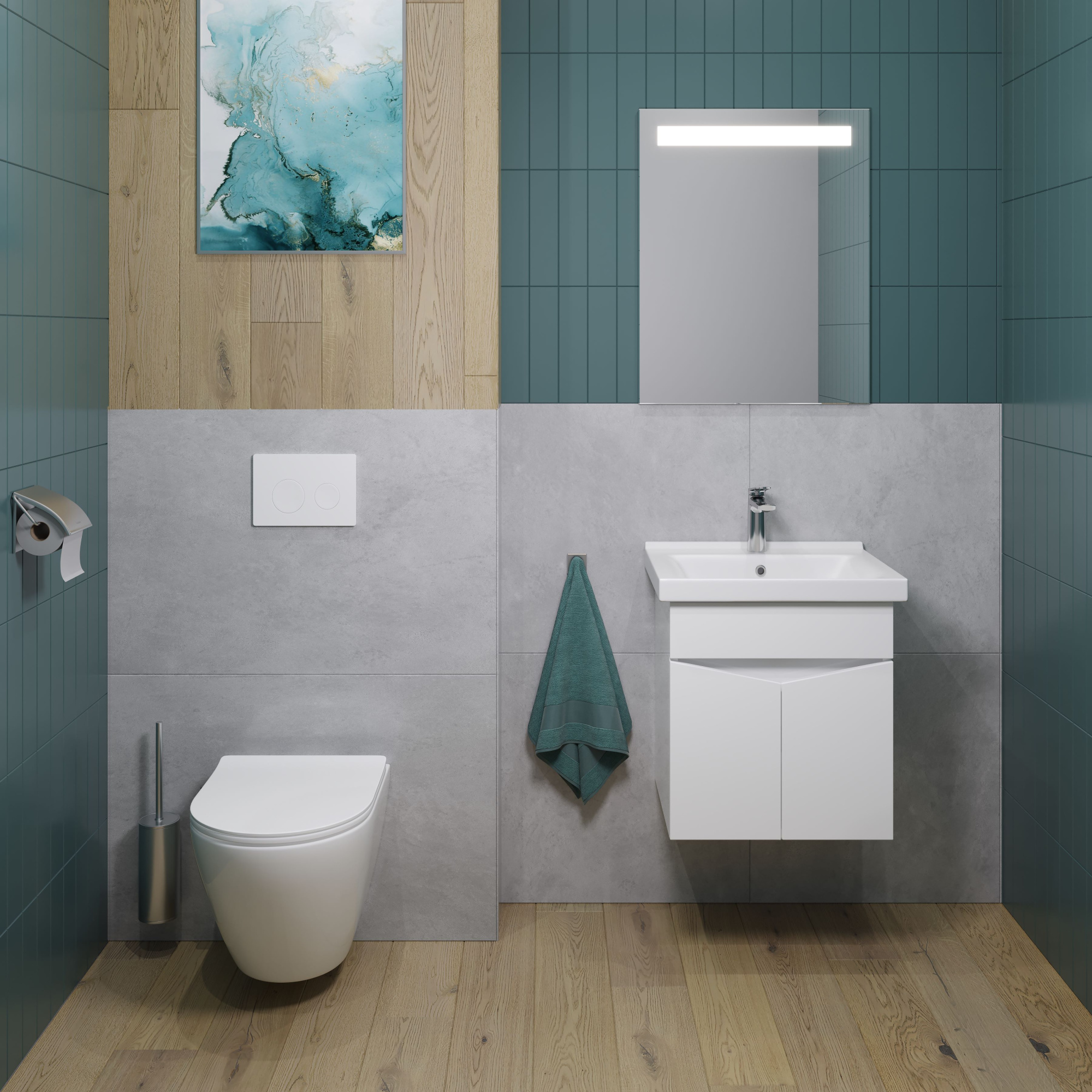 50 Подвесная тумба «Bricks 50» (ум. Фостер 500, Como 50 , Fest 50)