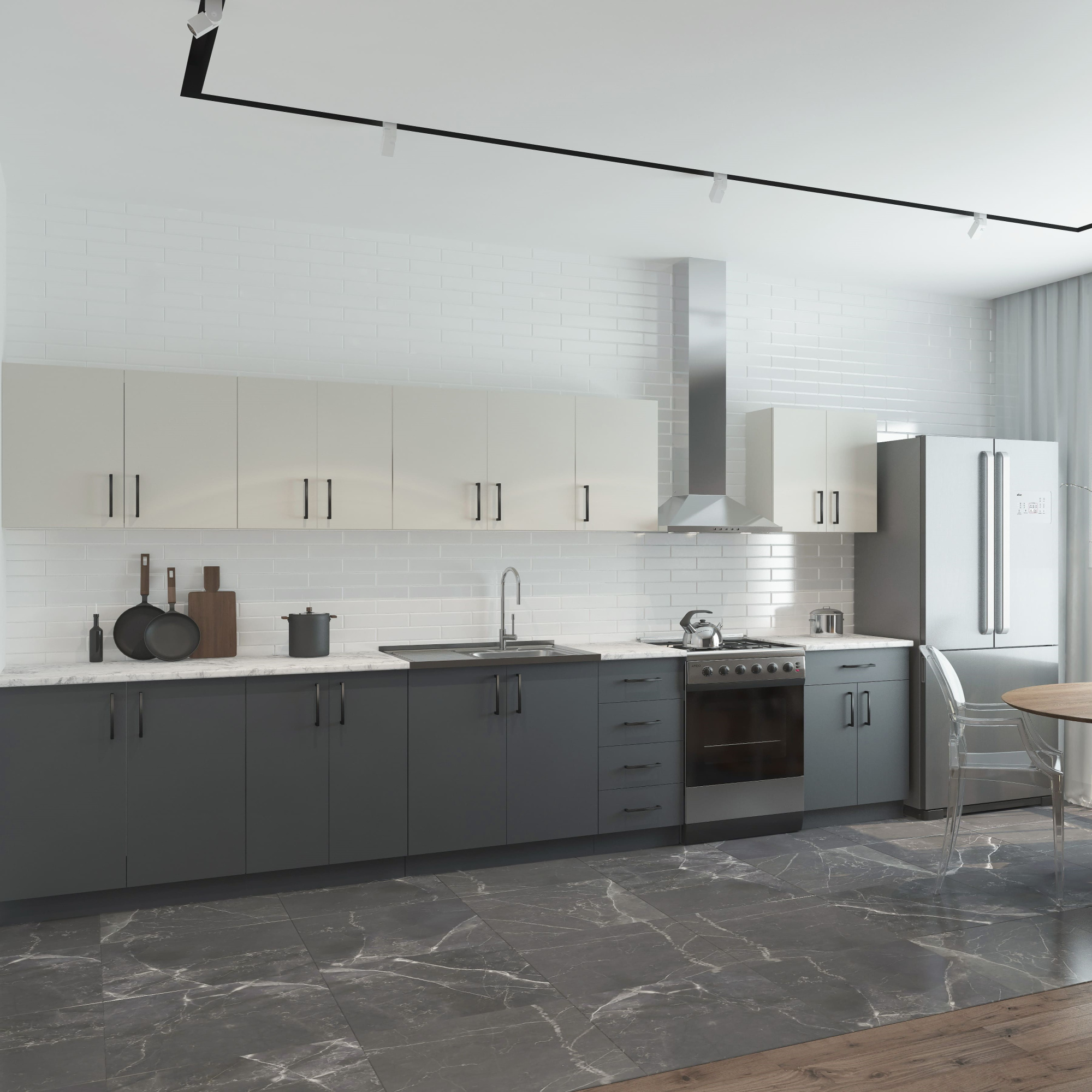 800 Шкаф навесной (для посуды) под сушку - Кашемир