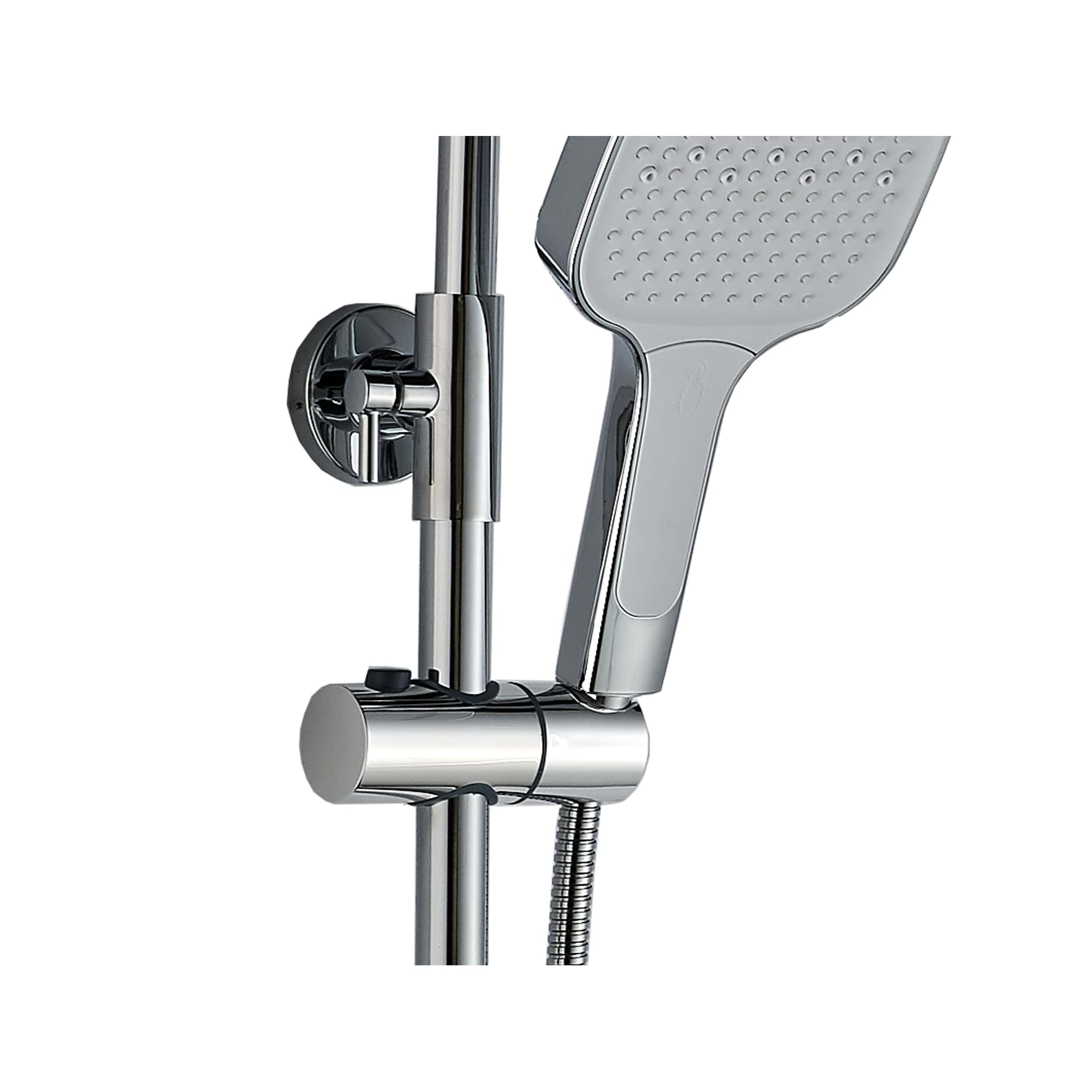 Congo FS03C-PVD Душевая стойка (150 см) со смесителем латунь, хром с терморегуляцией EvaGold