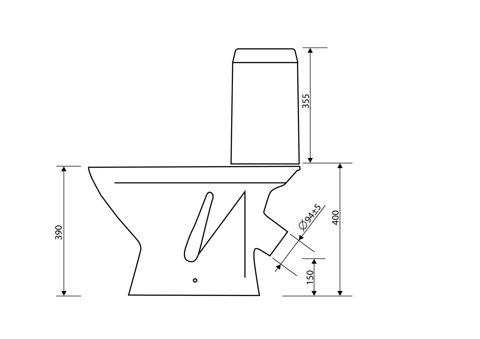 Унитаз-компакт "Арго" зеленый Стандарт
