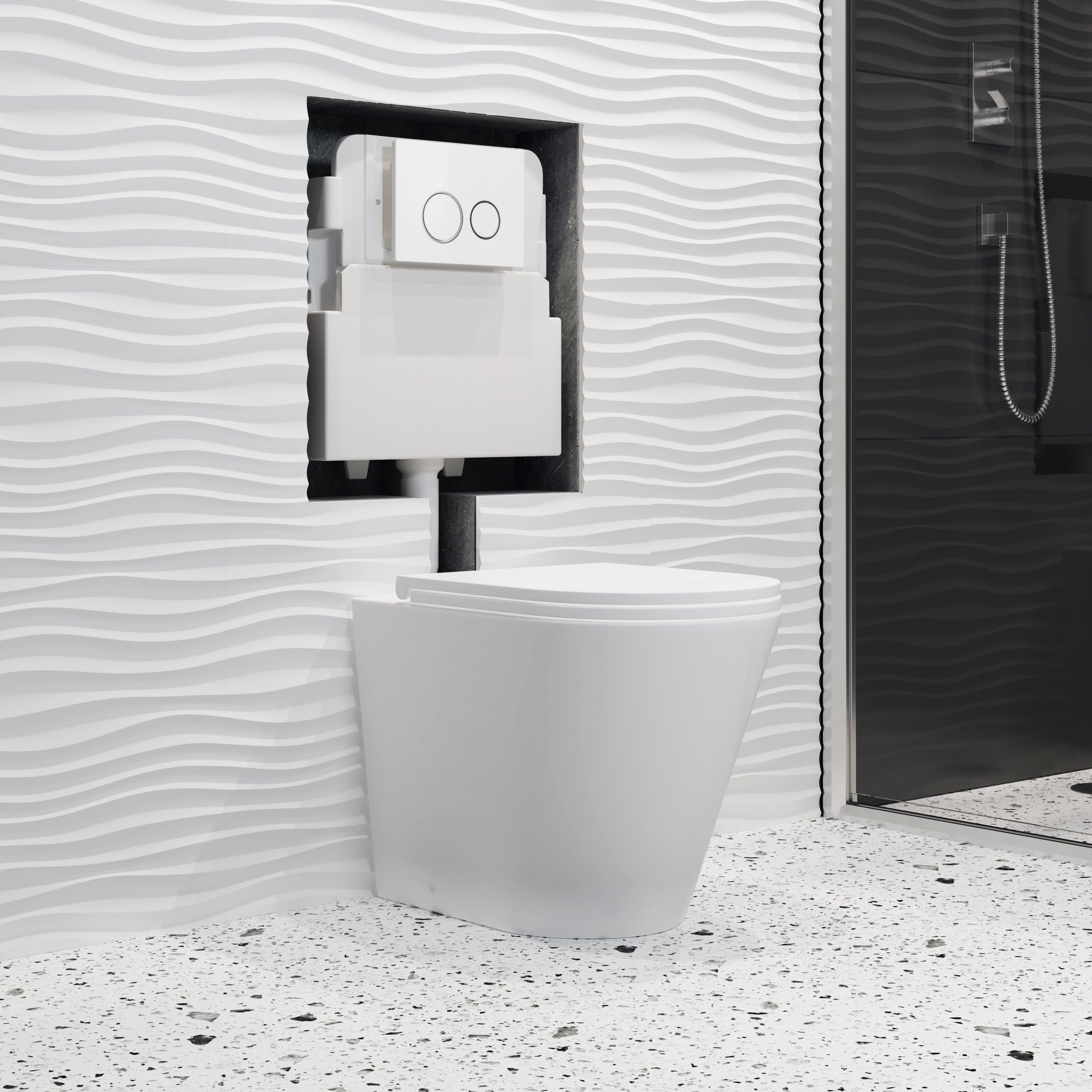 Бачок скрытого монтажа EvaGold для приставных унитазов P01. P02. P03 (без кнопки)