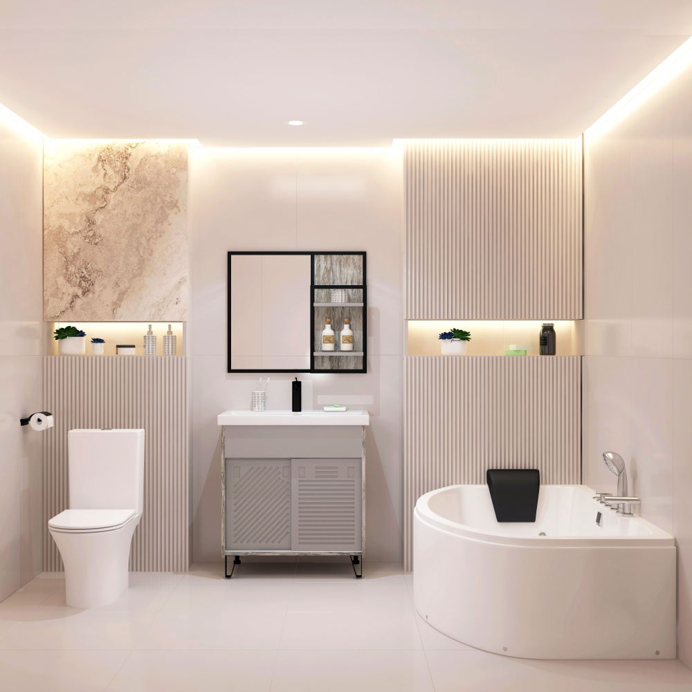 Ванна ГМ 1600*1000*600 с насосом OLB-842L с переливом