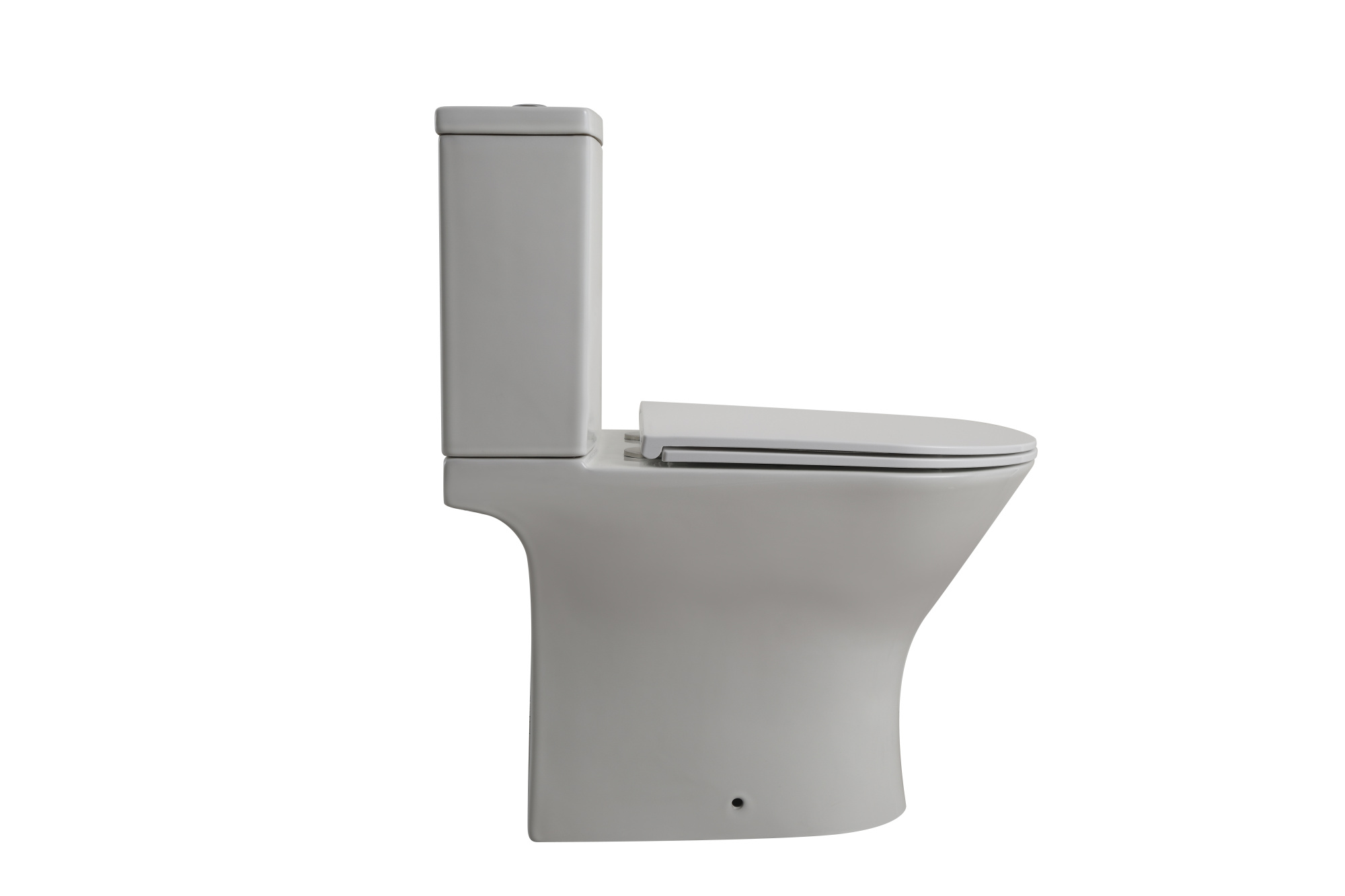 Унитаз-компакт EG302 безободковый, сиденье тонкое ДП, крепления, арматура, гориз. выпуск