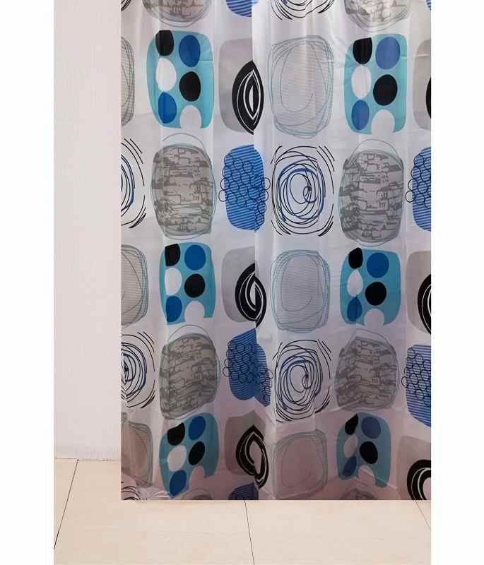 К Штора для ванной ПВХ WS-800 (фантазия) 180х180