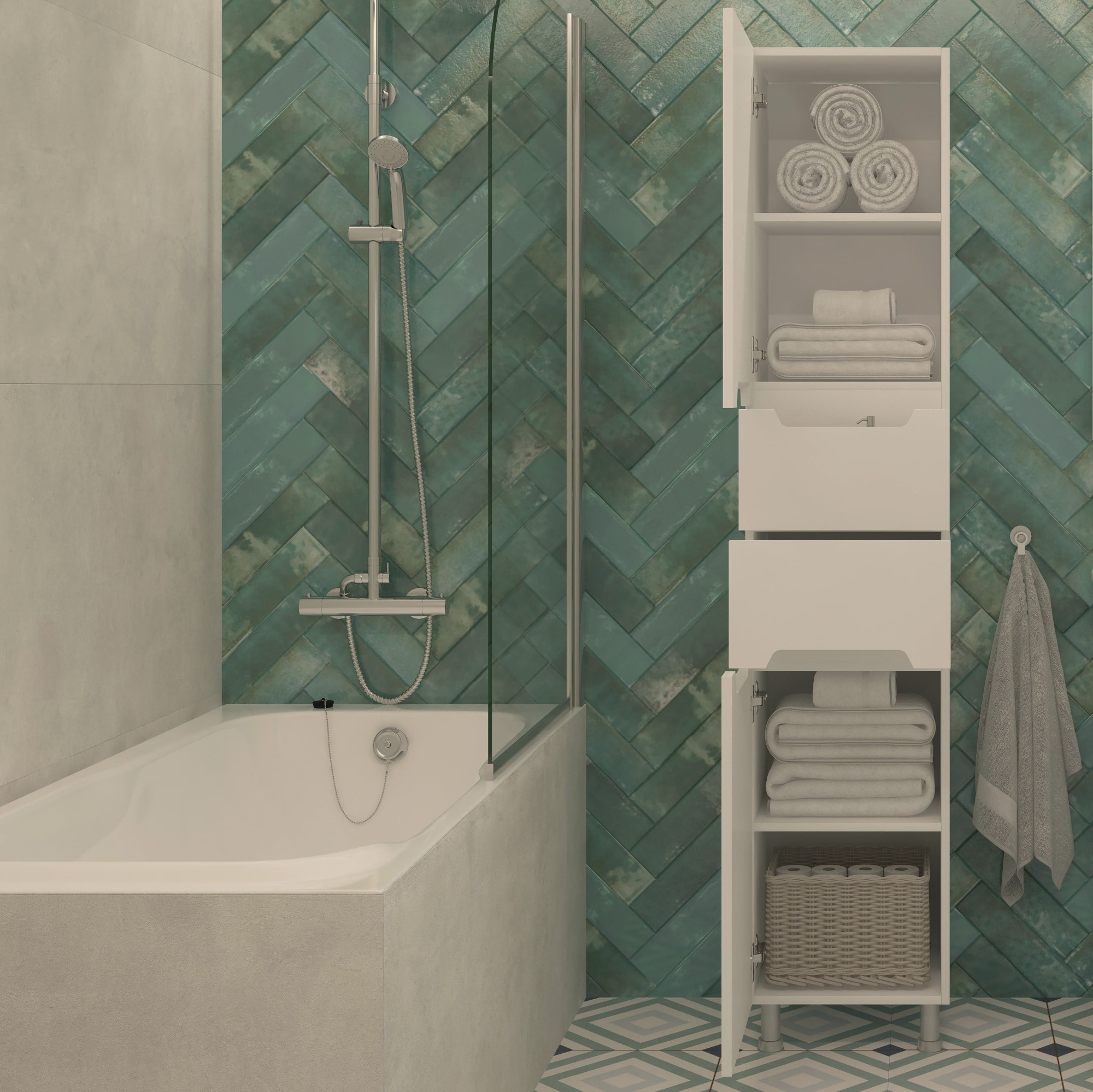 35 Пенал-шкаф "Paola 35" (2 ящика)