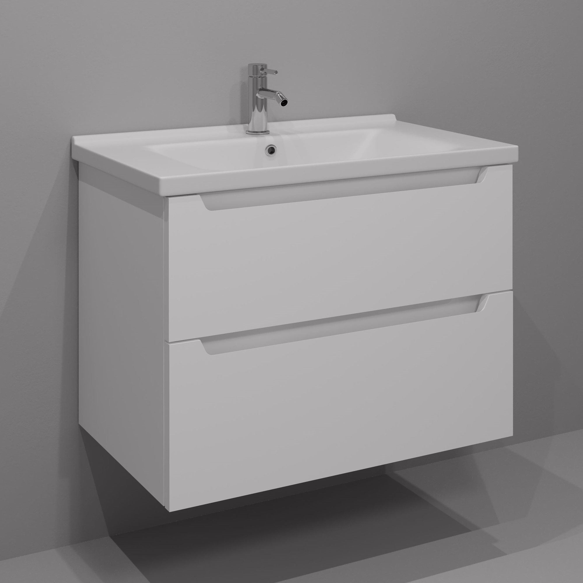 80 Подвесная тумба "Paola 80" с выдв. ящ. №2 (Como 80, Миранда 80, ум. Грэмми 80)