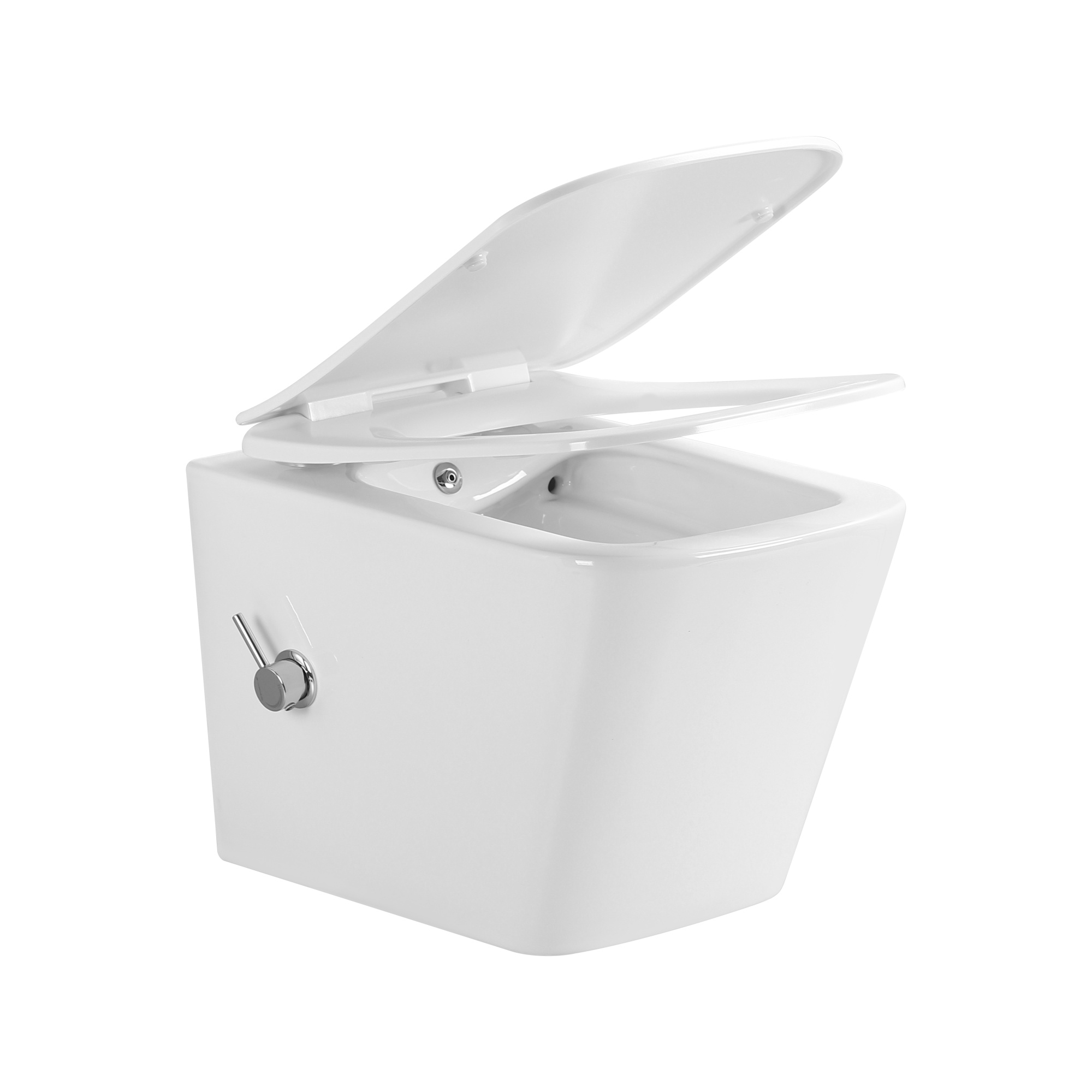 Унитаз подвесной EG130B с биде безободковый, сиденье тонкое ДП, крепления