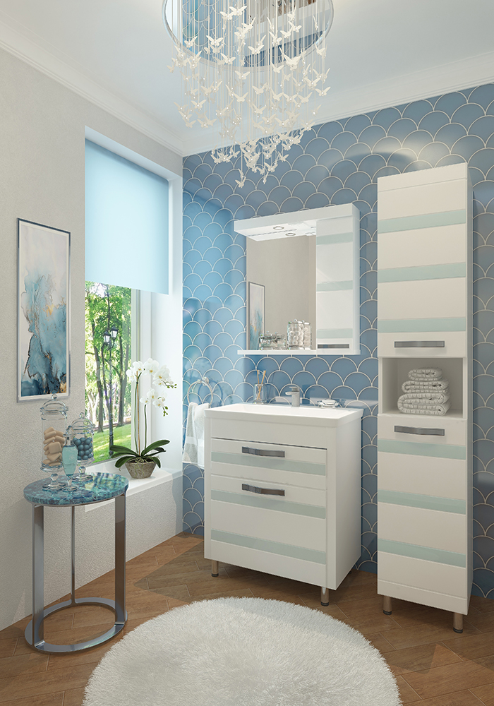 35 Пенал-шкаф "Fantasy 35" белое дерево