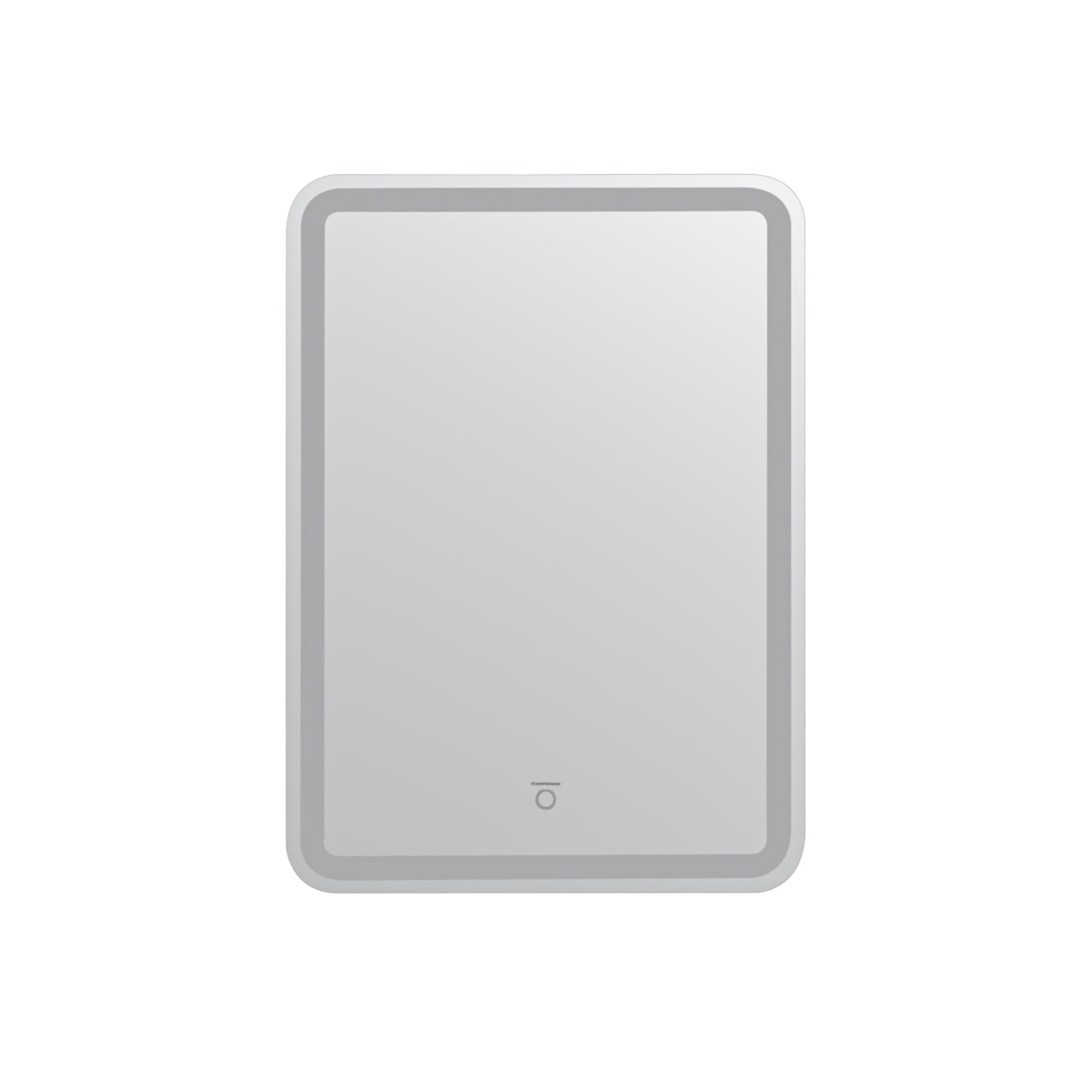 Зеркало Люксор 80x60 лайт прямоугольное с LED подсветкой (2 варианта навеса)