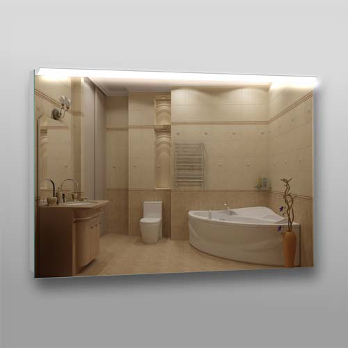 2100710 Eva Gold Зеркало прямоуг. 210 с LED подсветкой 9,6 Вт/м 70x100 см с кнопочным выключателем
