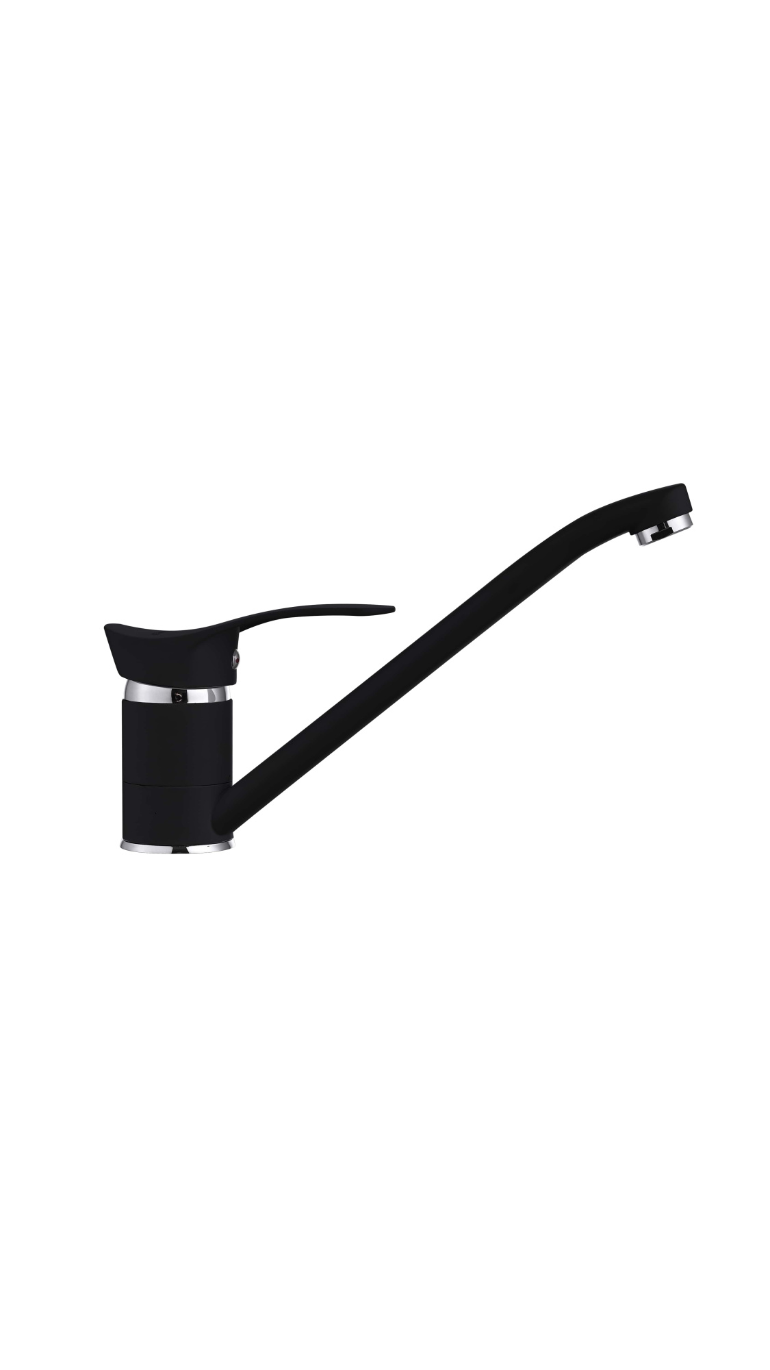 СОРТ 2 Simple black FK07B-PVD Смеситель для кухни латунь, черный EvaGold