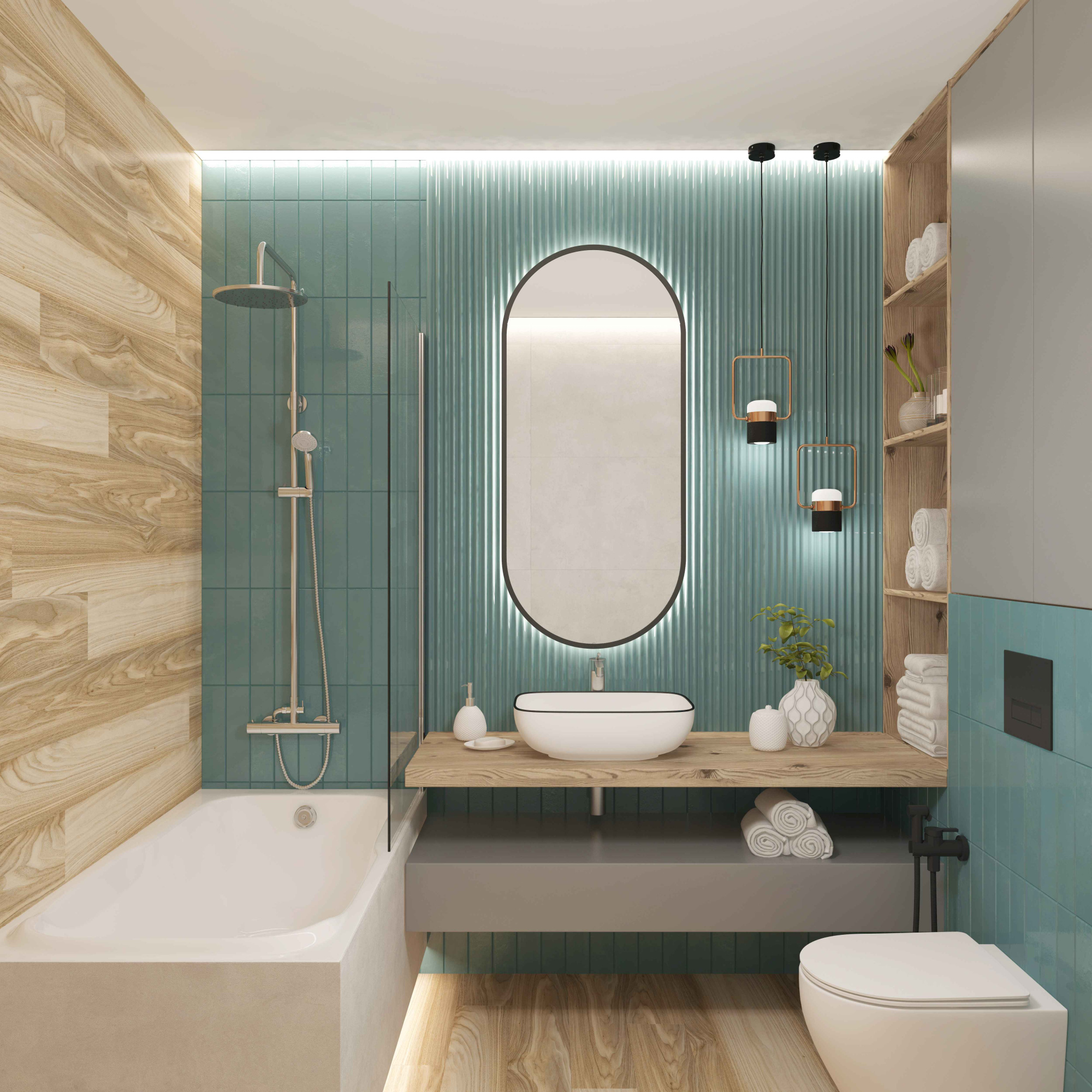 Умывальник накладной A419CBLG прямоугольный без перелива (485*395*145 мм)