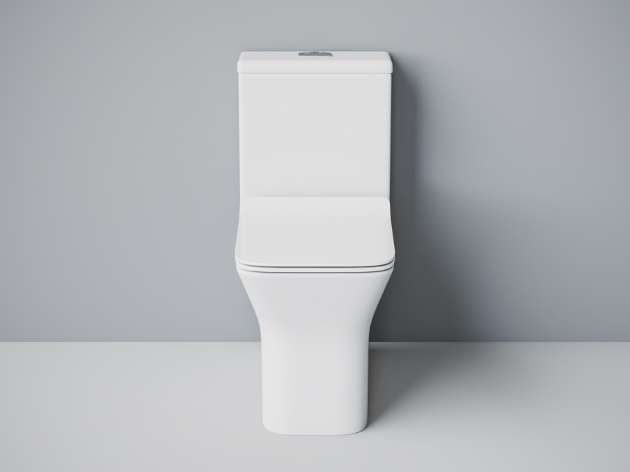 Унитаз-моноблок SM9608, сиденье тонкое ДП, арматура (с гофрой и подводкой)