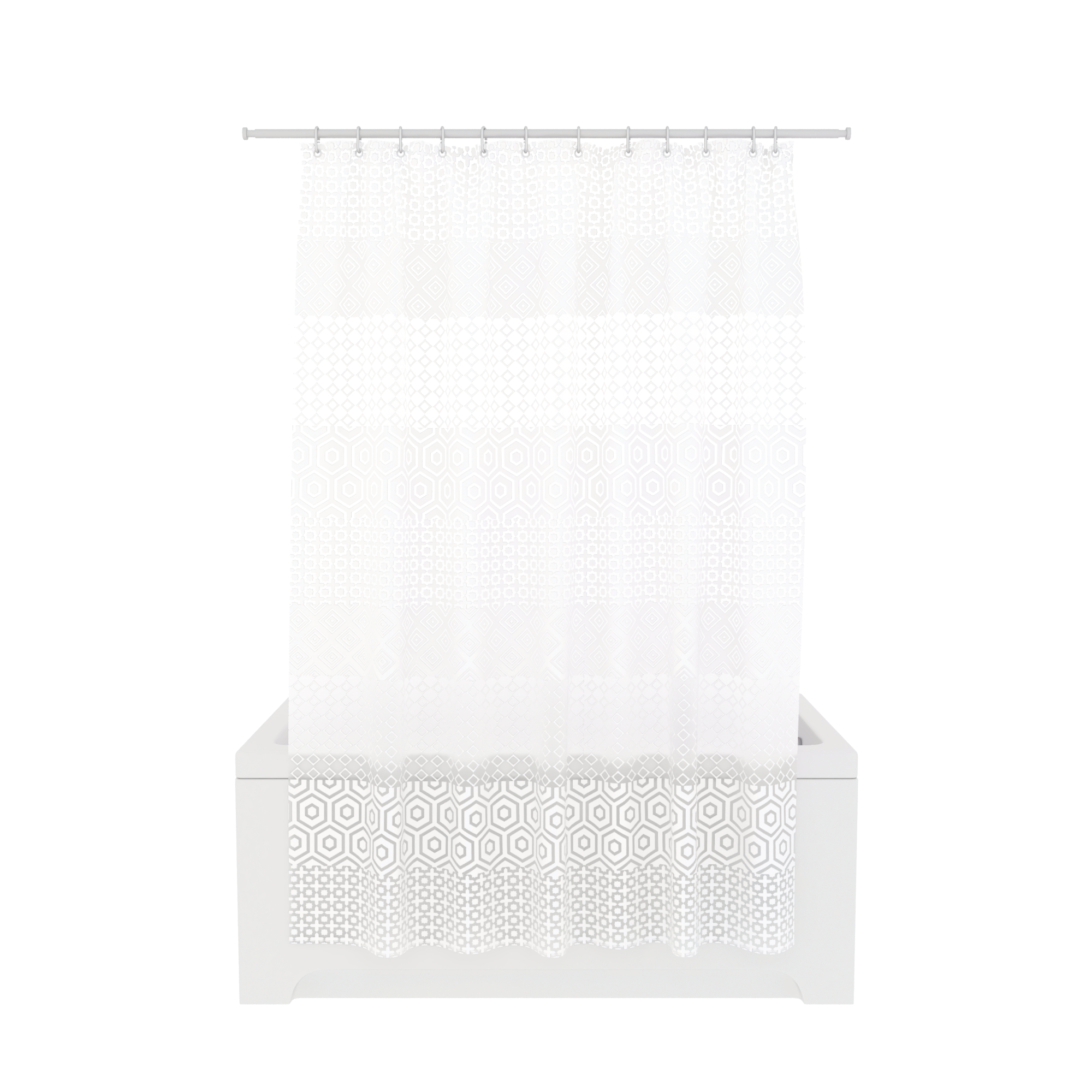 К Шторка для ванной комнаты PEVA "DIAMOND" 180*180  FORA