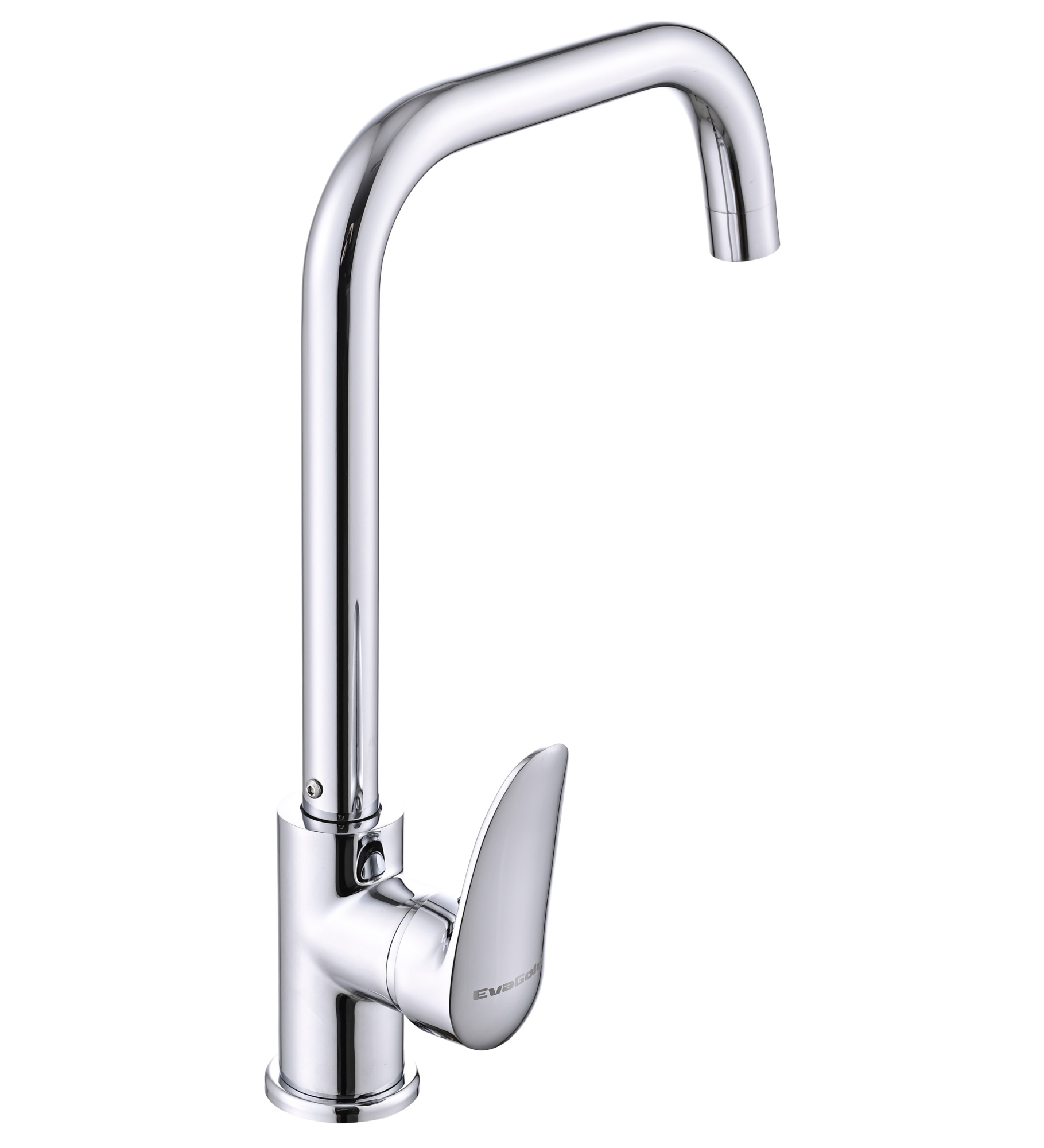 Смеситель для кухни Люксор, хром, нержавеющая сталь, EvaGold