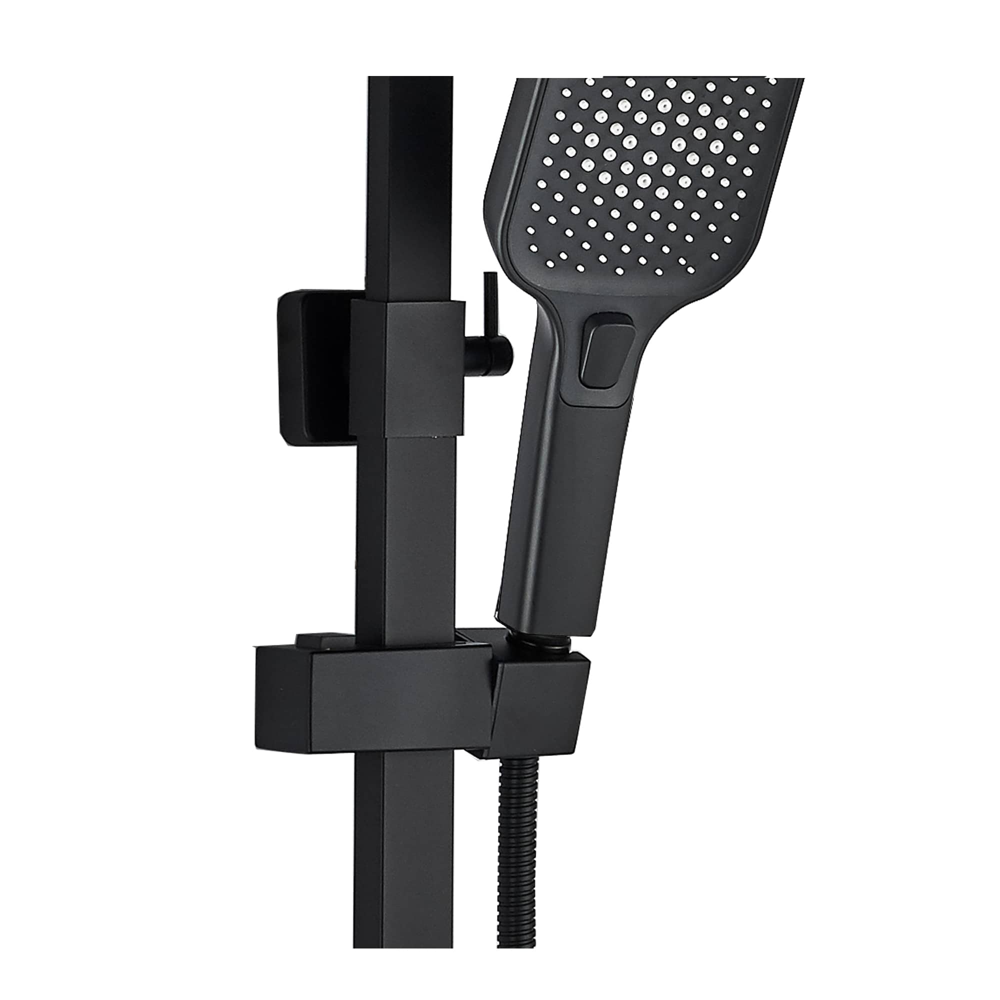 Monteverde FS02B-PVD Душевая стойка со смесителем нержавейка, черный EvaGold