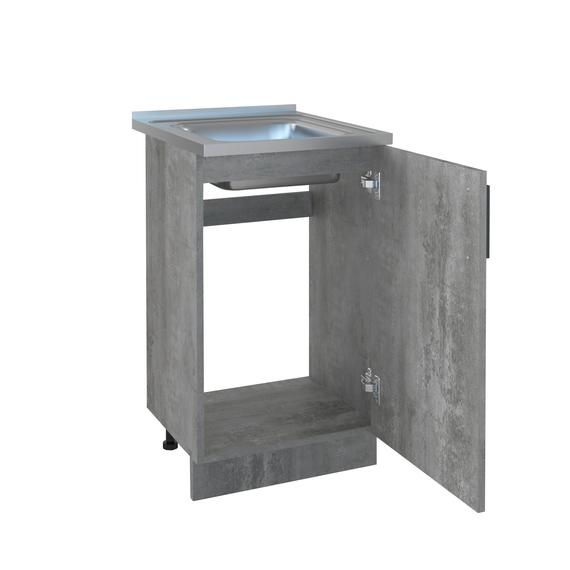 500 Стол под мойку - Цемент светлый (мойка 50*50)