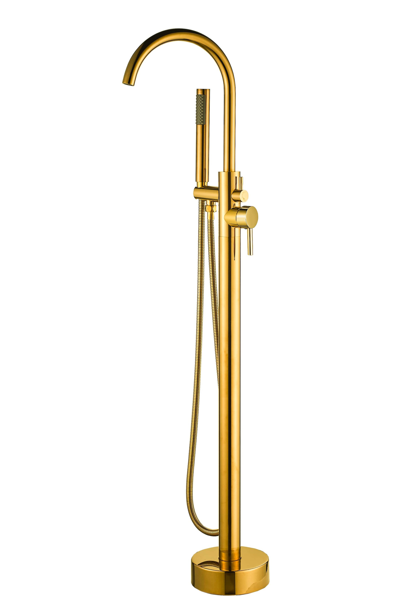 Antares FB04G-PVD Напольный смеситель для ванны латунь, золото EvaGold