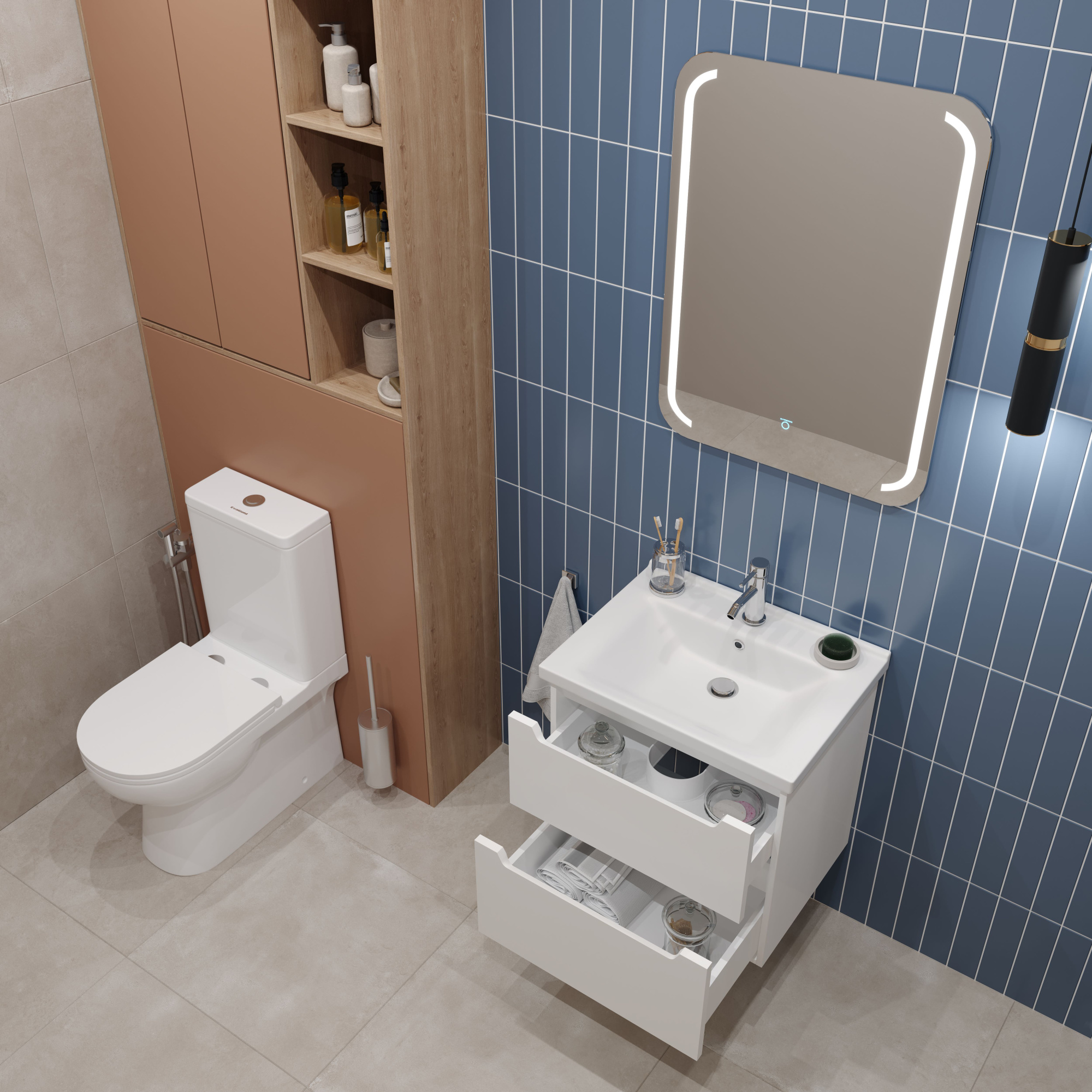 60 Подвесная тумба "Paola 60" №2 (Como 60, ум. Миранда 60, Line 600)