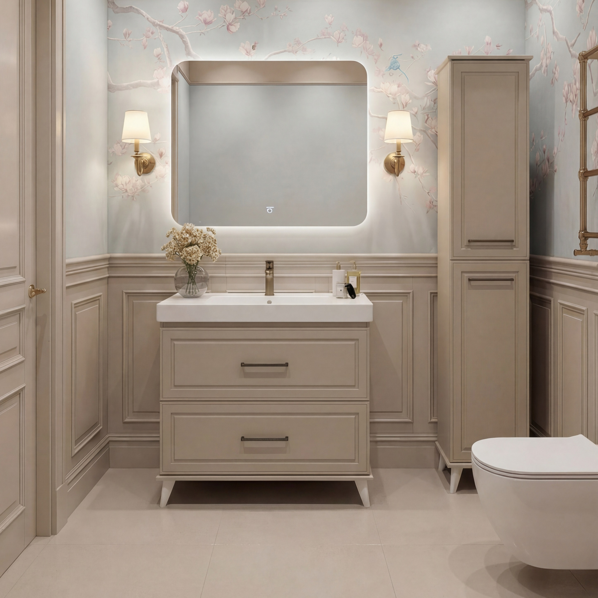 100 Тумба "Майкл 100" №2 (ум. Грэмми 1000), цвет мокка мусс