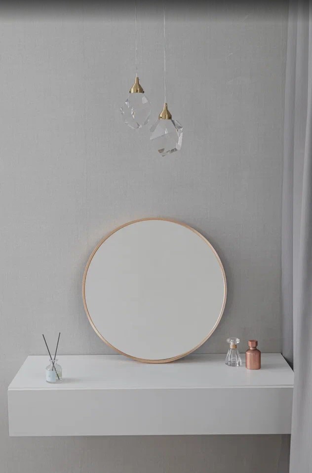 Зеркало Selena D700 (алюм. профиль, цвет золото)