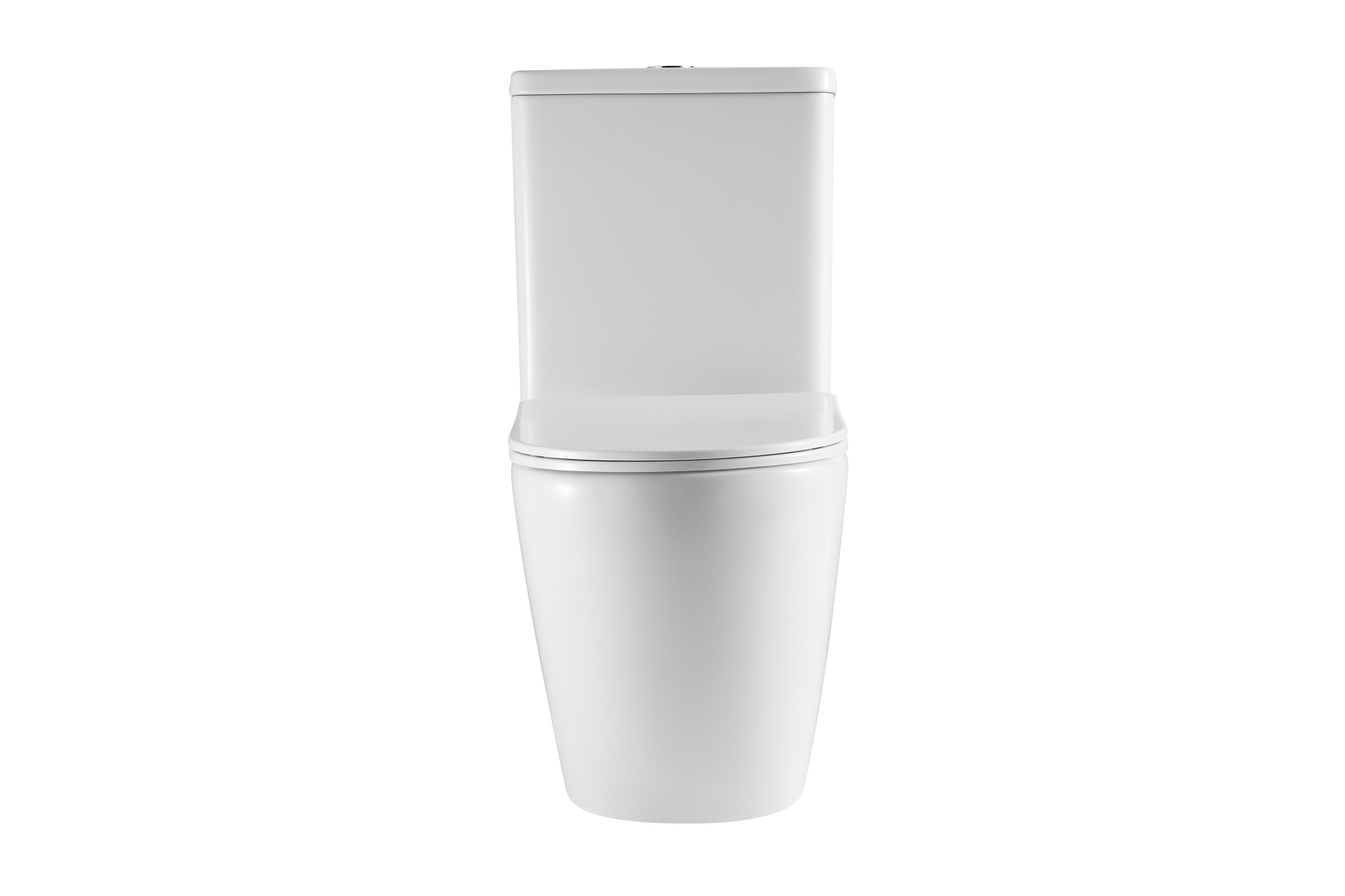 Унитаз-компакт EG312T безободковый круговой смыв, сиденье тонкое ДП, крепления, арматура, горизонтальный выпуск