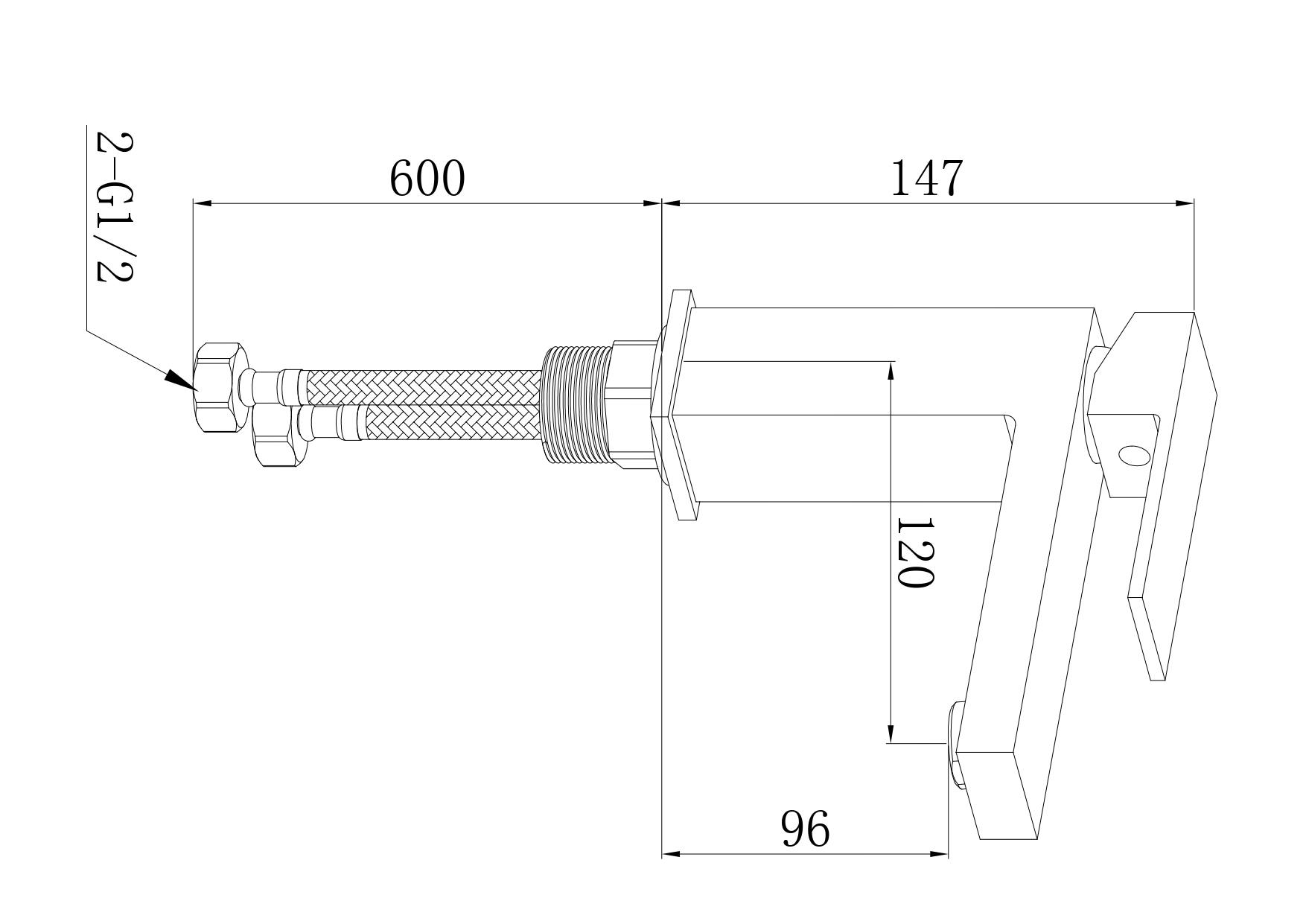 Tai FW14C Смеситель для раковины латунь, хром EvaGold