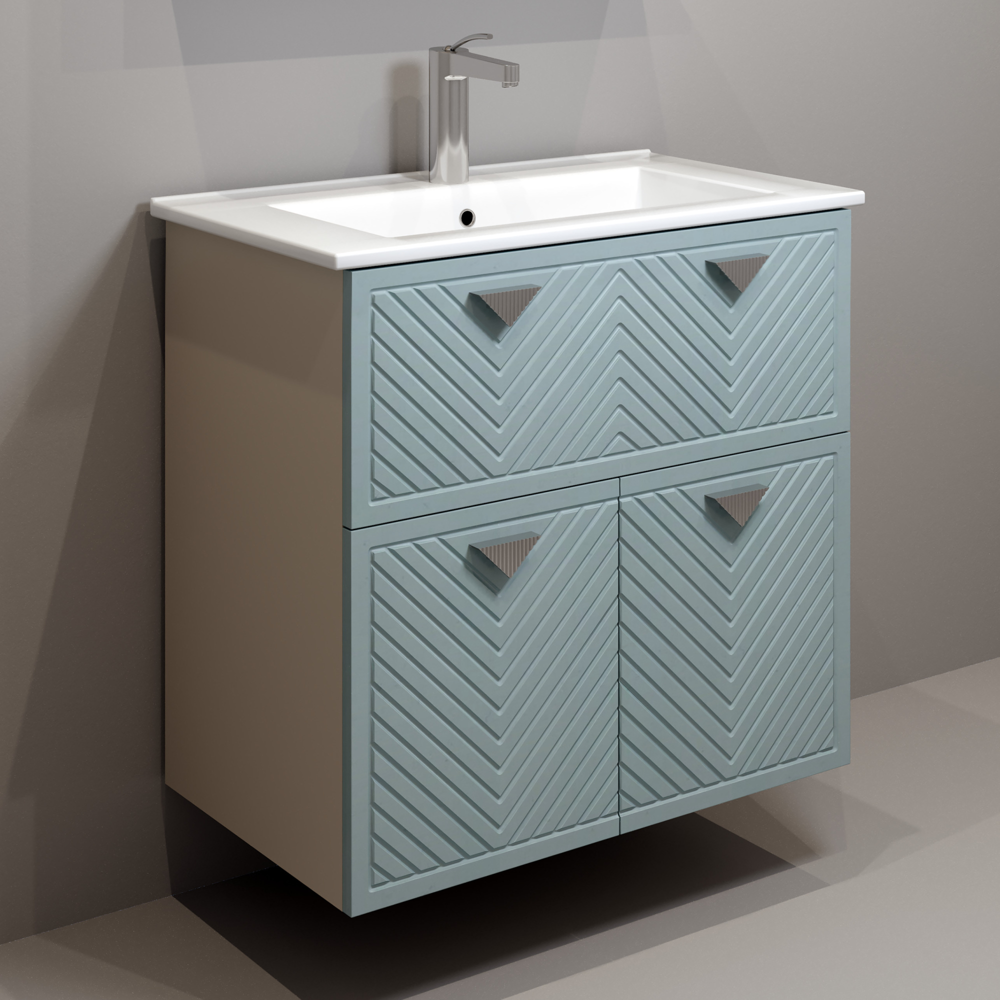 75 Тумба "Sky 75" №2 (ум. Оскар 75, Quadro 750) (индиго/кашемир)