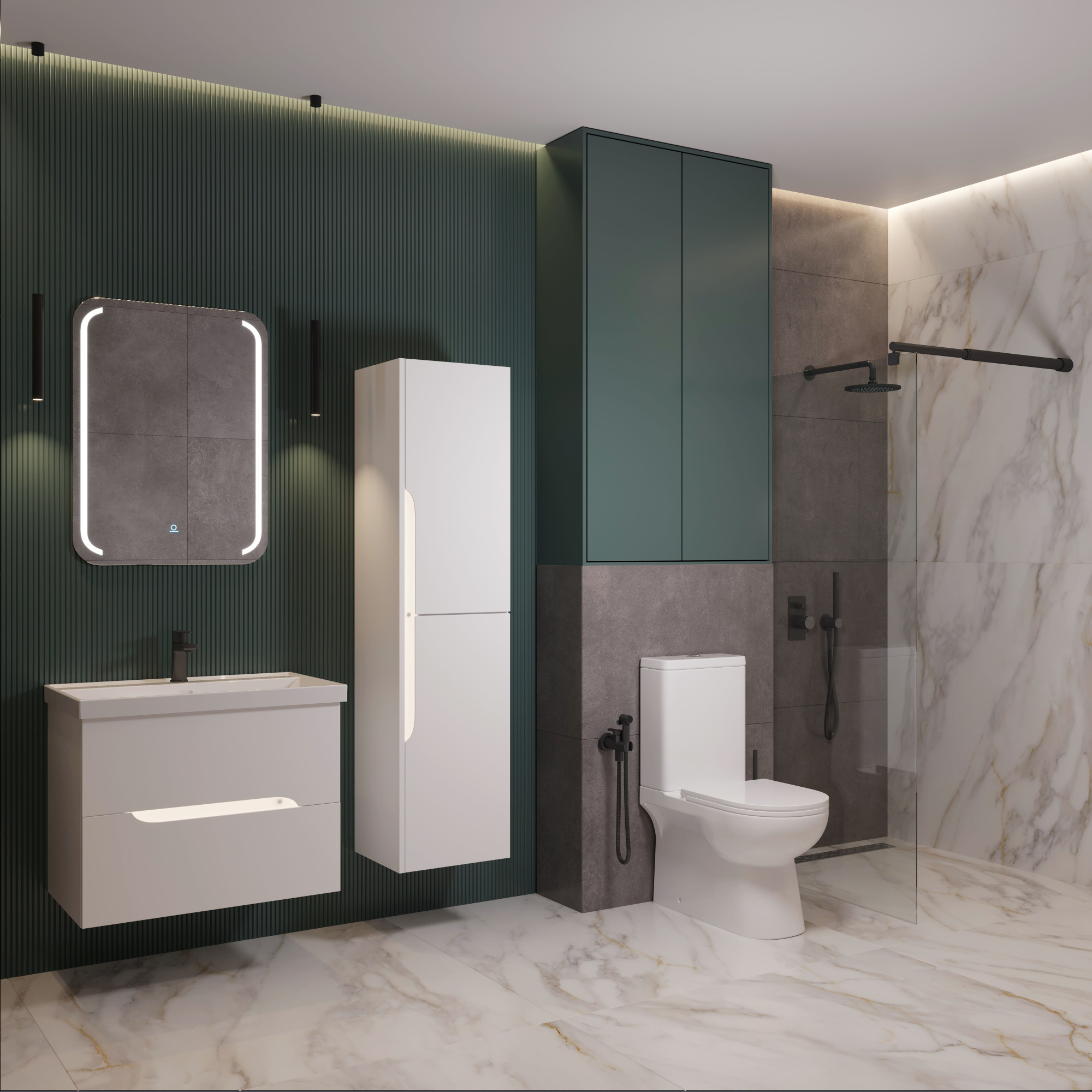 75 Тумба подвесная Шелл 75 (ум. Line 75, Элина 75)