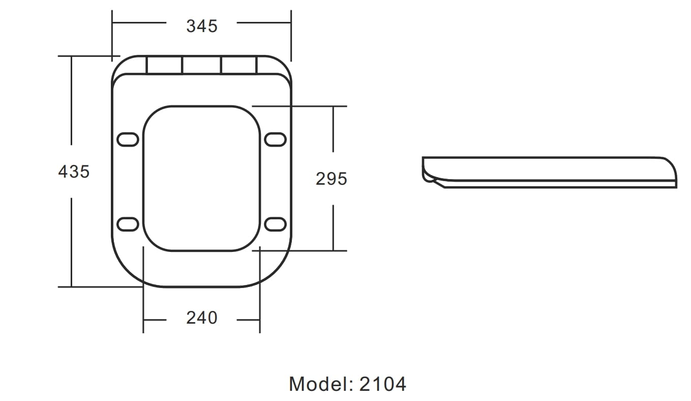 Сиденье ДП с доводчиком для унитаза A2104