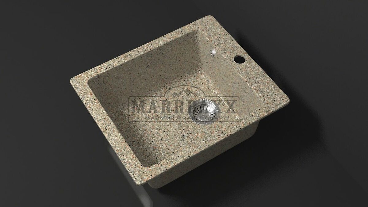 Мойка композит. MARRB.Линди Z8Q5 ПРЯМОУГ. песочный 500х425х195 без сифона