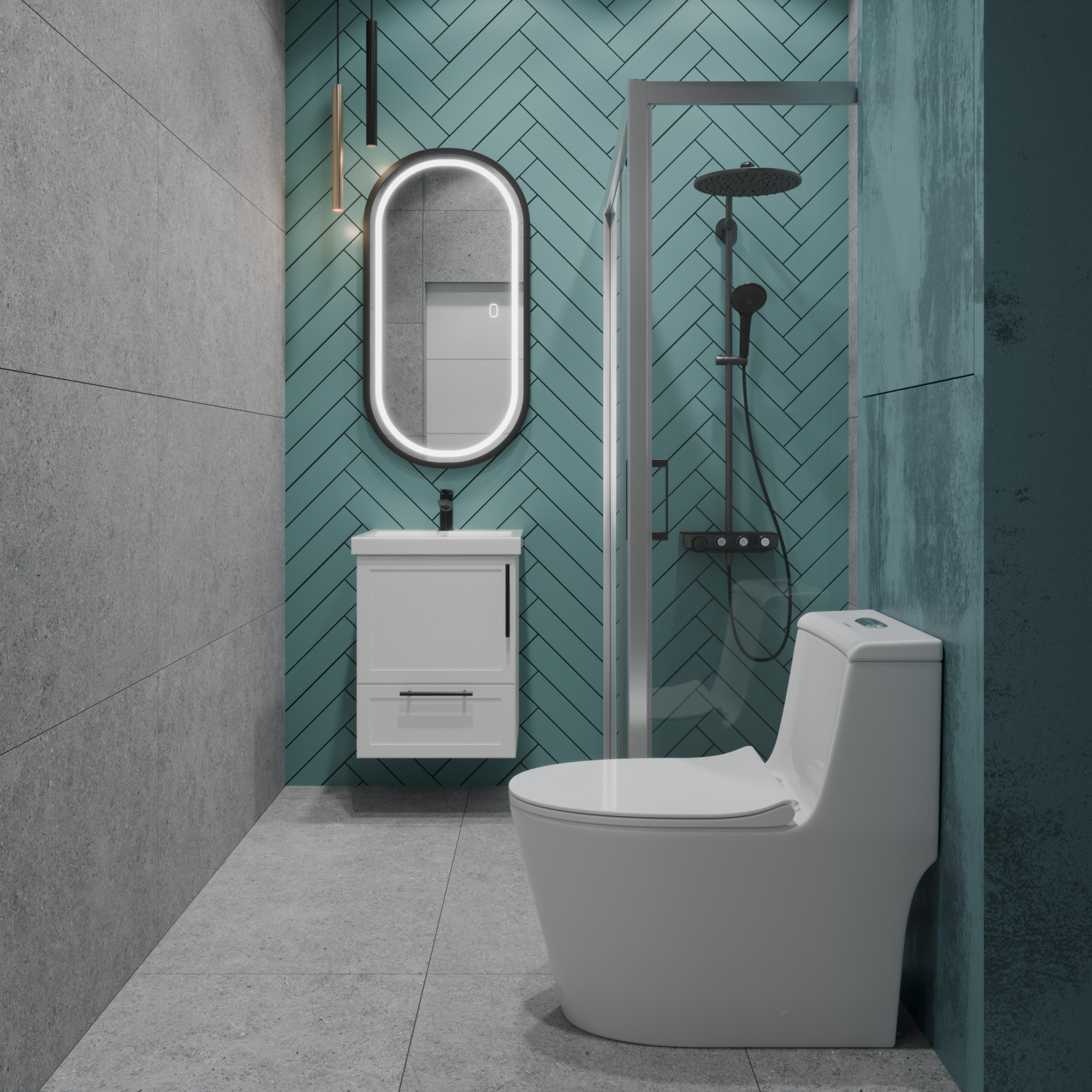 Унитаз-моноблок T1087 безободковый круговой смыв, сиденье тонкое ДП, арматура (с гофрой и подводкой)