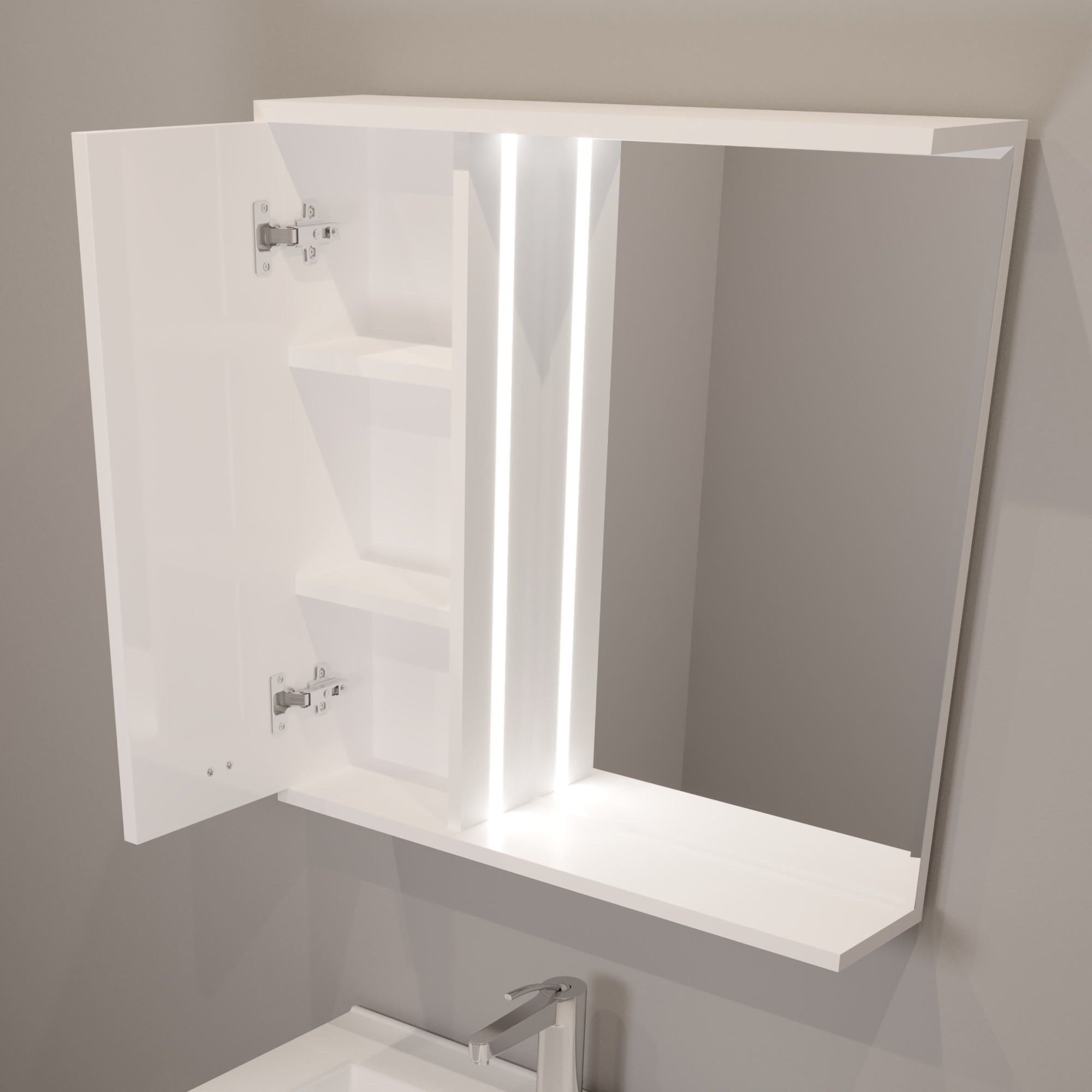 75 Зеркало-шкаф "Sky 75"