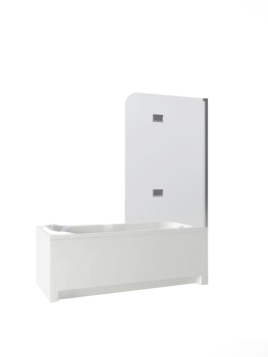 JY140 Душевое ограждение на ванну 120х130, прозрачное стекло